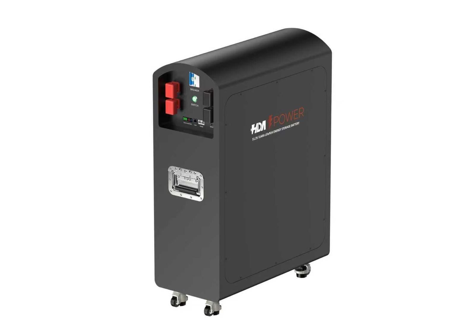 HDA Power 51.2V 300Ah LiFePO4 Taşınabilir Enerji Depolama Sistemi | 15.36kWh ESS 