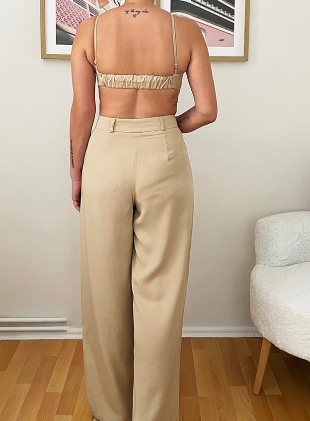 TENCEL ASKILI LİME CROP