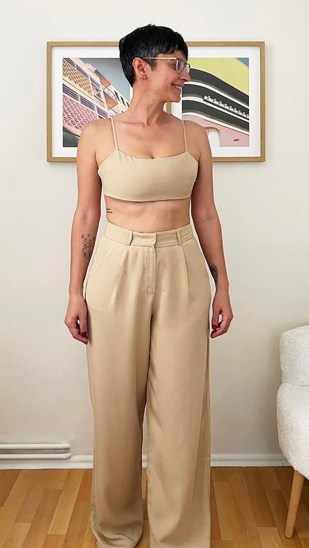TENCEL ASKILI LİME CROP