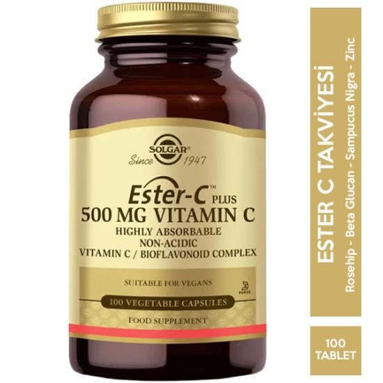 Solgar Ester-C Plus 500 Mg 100 Kapsül