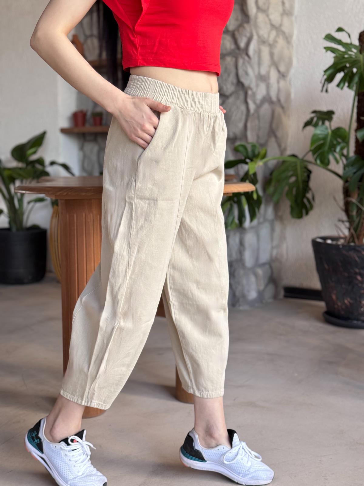 Beli Lastikli Rahat Kesim Pantolon