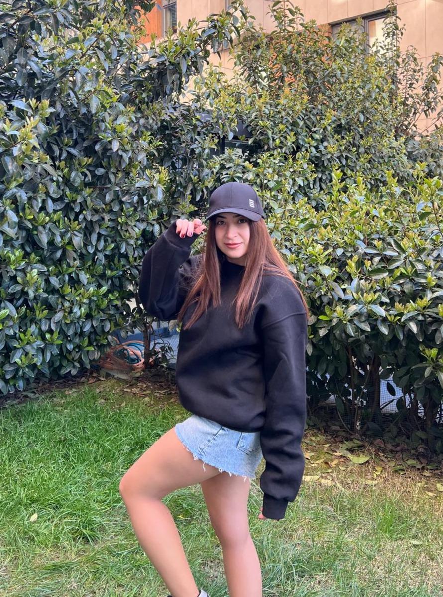 Bisiklet Yaka Oversize Sweatshirt