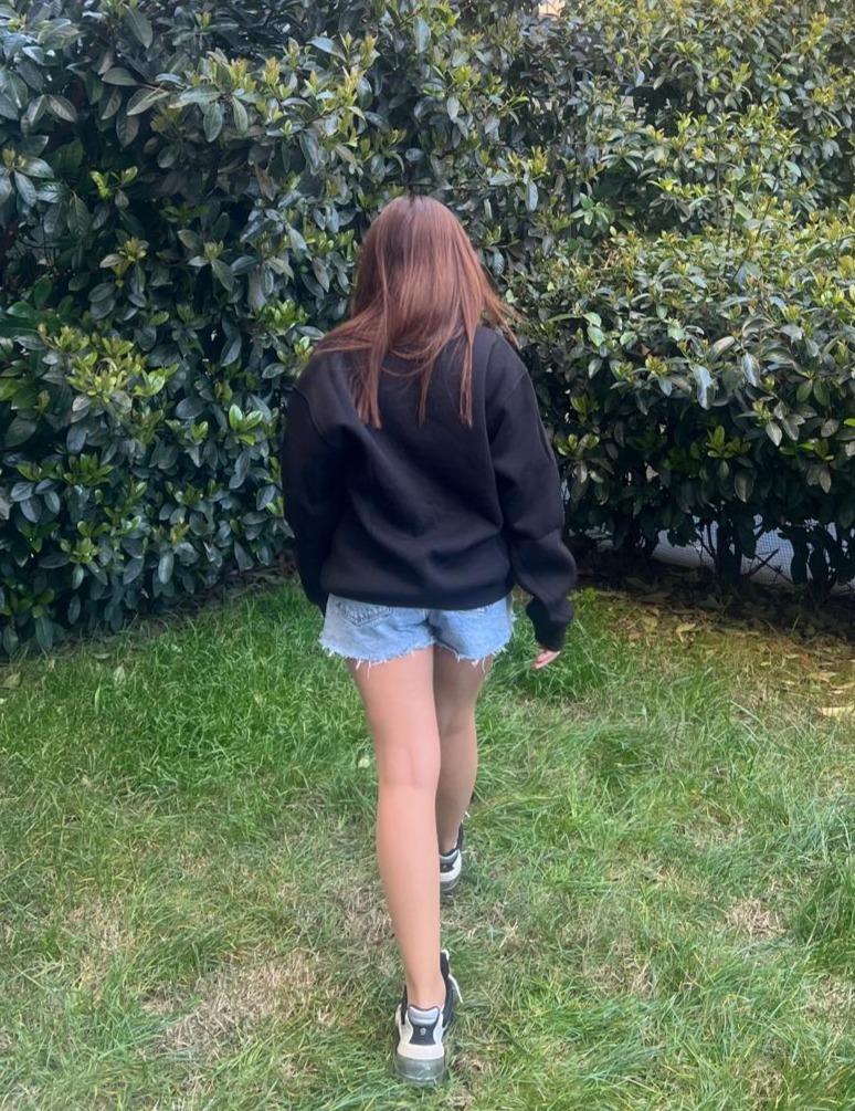 Bisiklet Yaka Oversize Sweatshirt