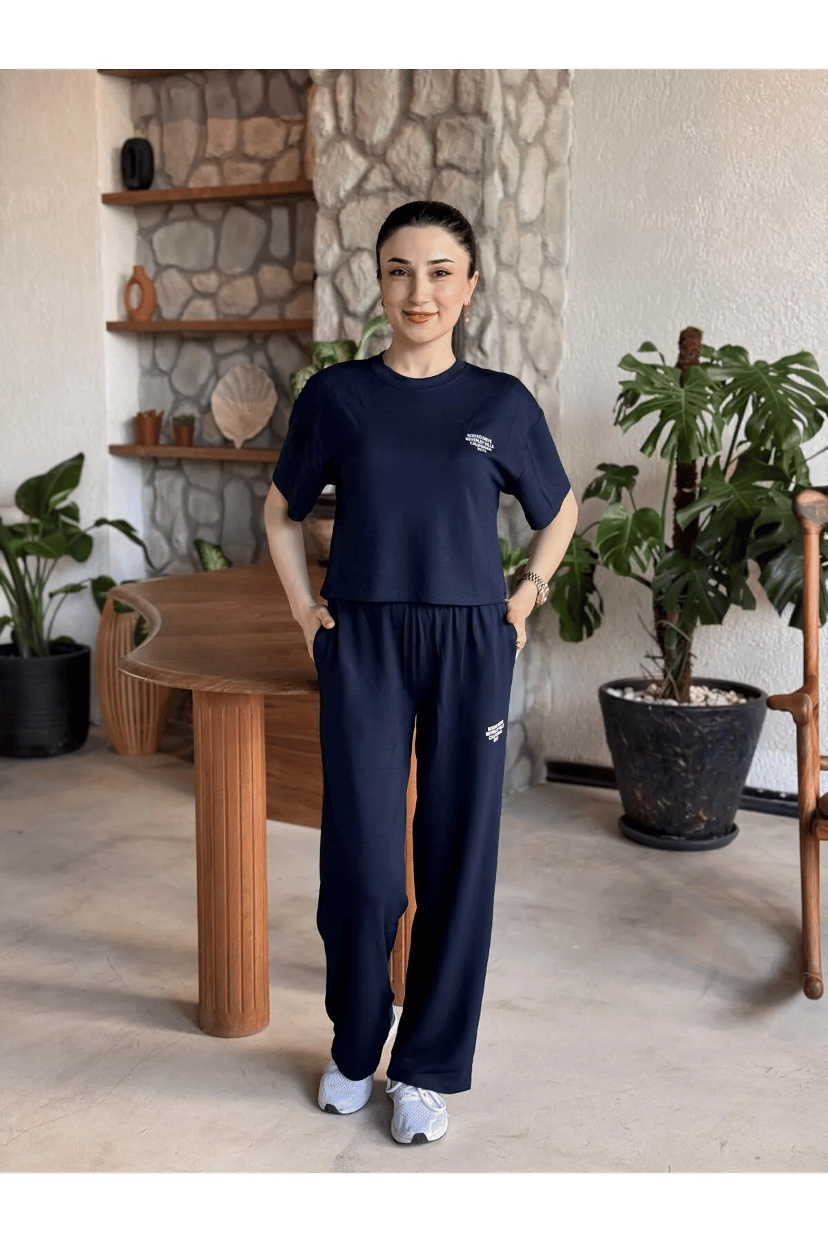Modal Kumaş Beli Lastikli Eşofman Takımı