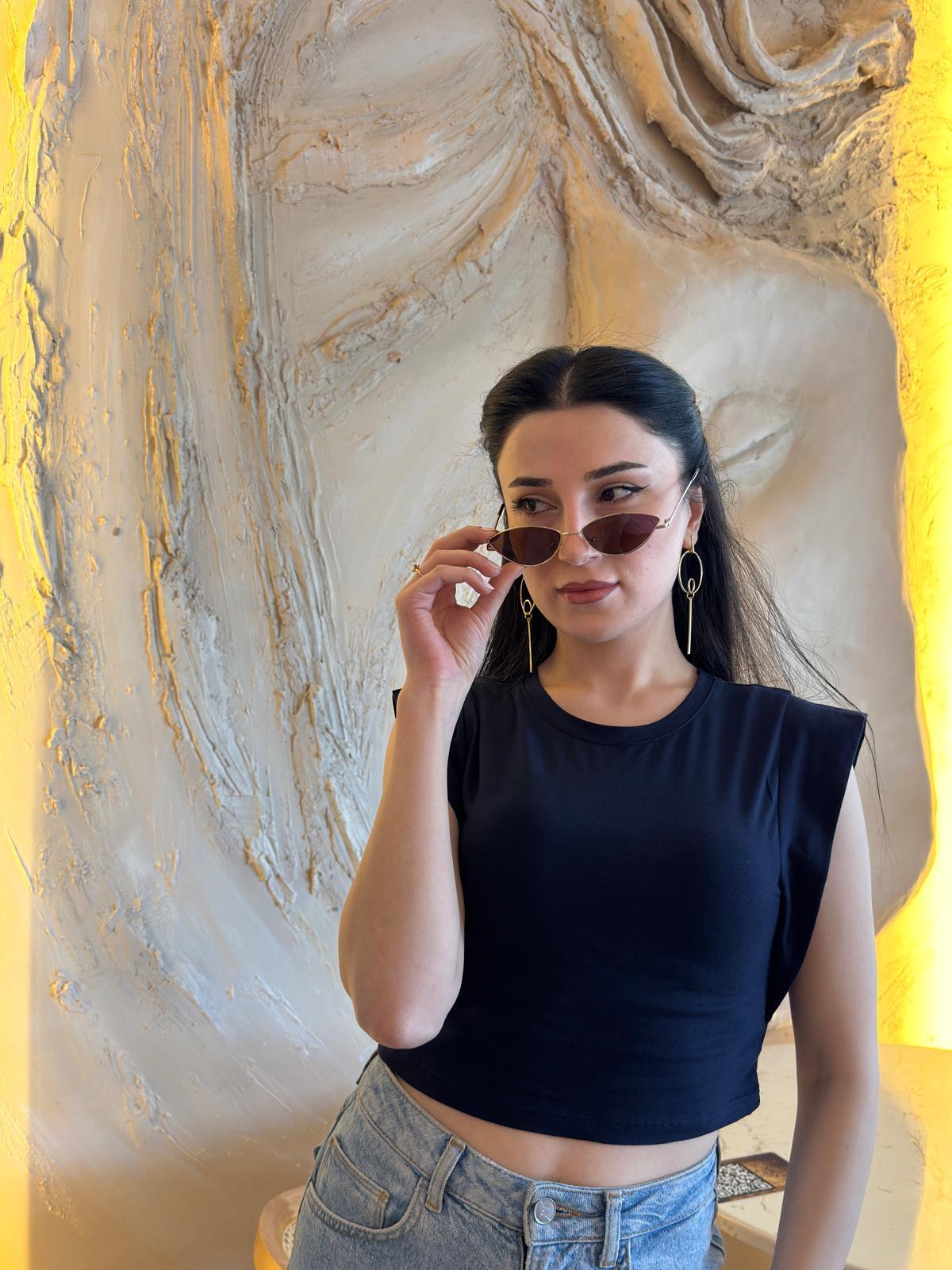 Omuz Detaylı Rahat Kesim Bluz