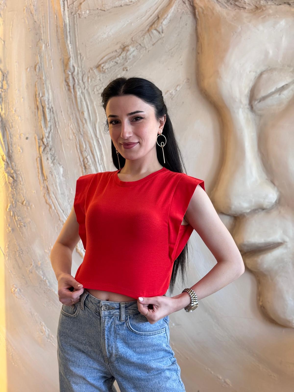 Omuz Detaylı Rahat Kesim Bluz