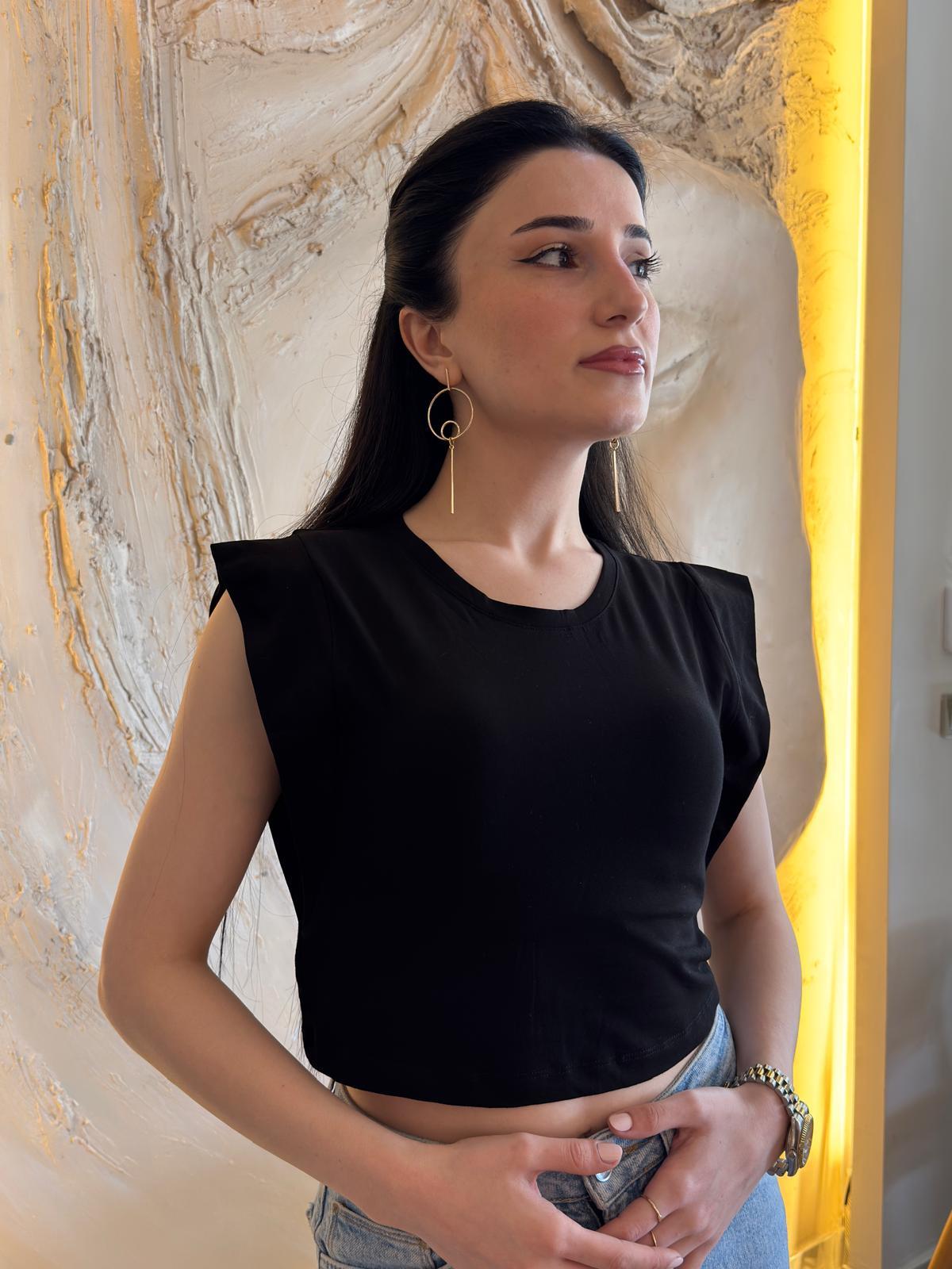 Omuz Detaylı Rahat Kesim Bluz