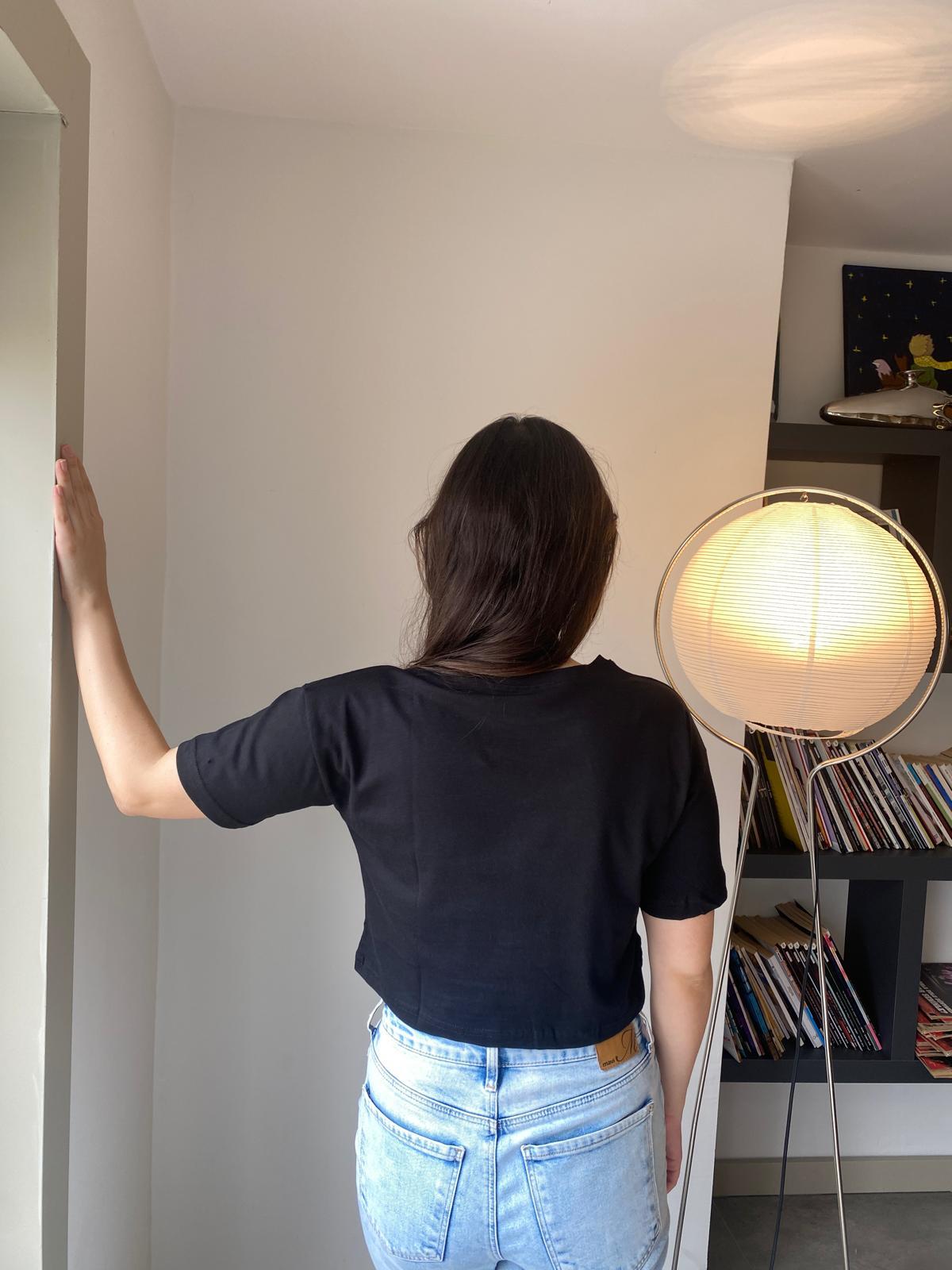 Oversize Basic Crop T-shirt
