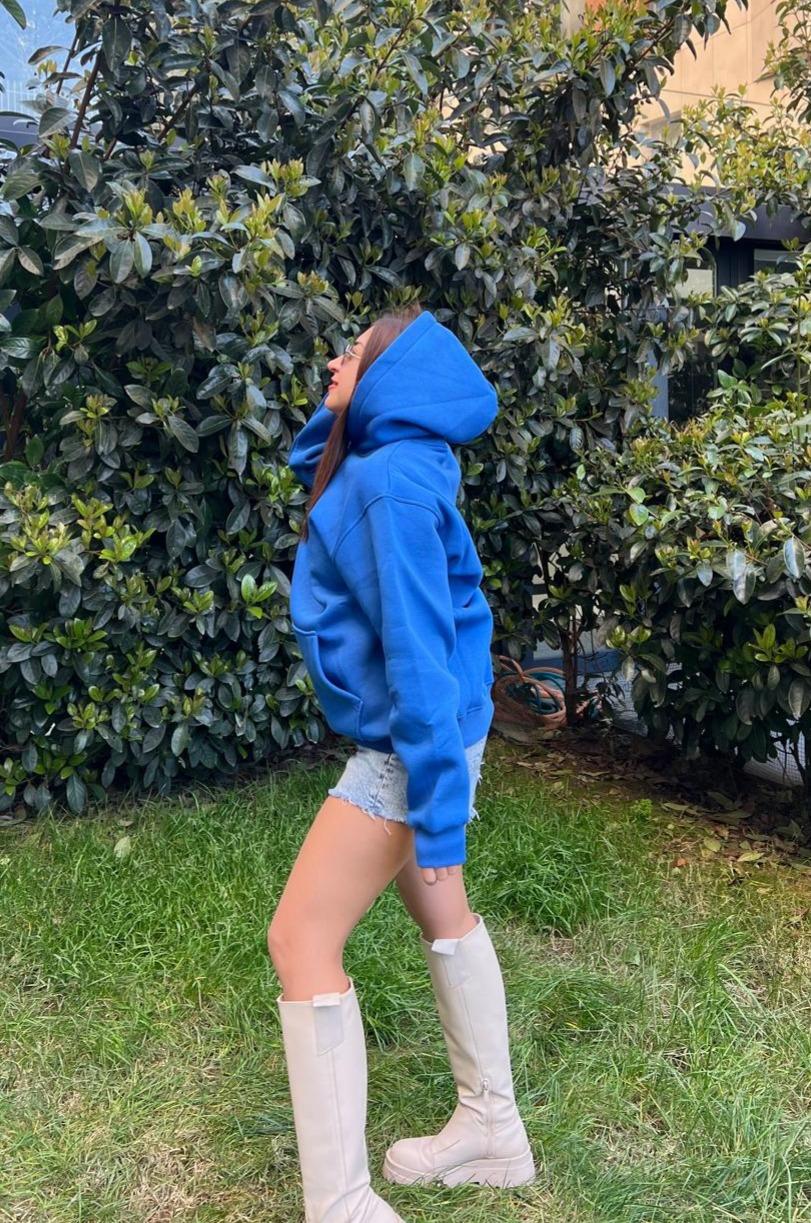 Oversize Kapüşonlu Sweatshirt