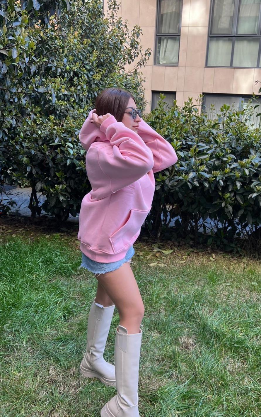 Oversize Kapüşonlu Sweatshirt