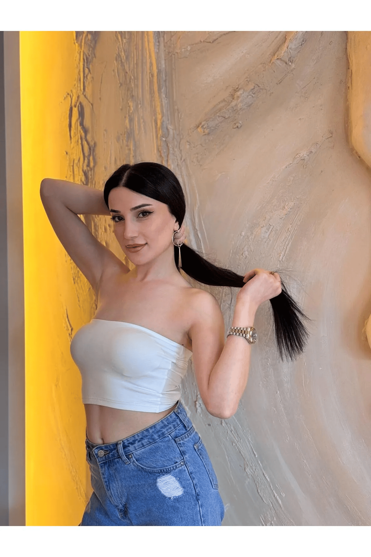 Straplez Likralı Basic Büstiyer