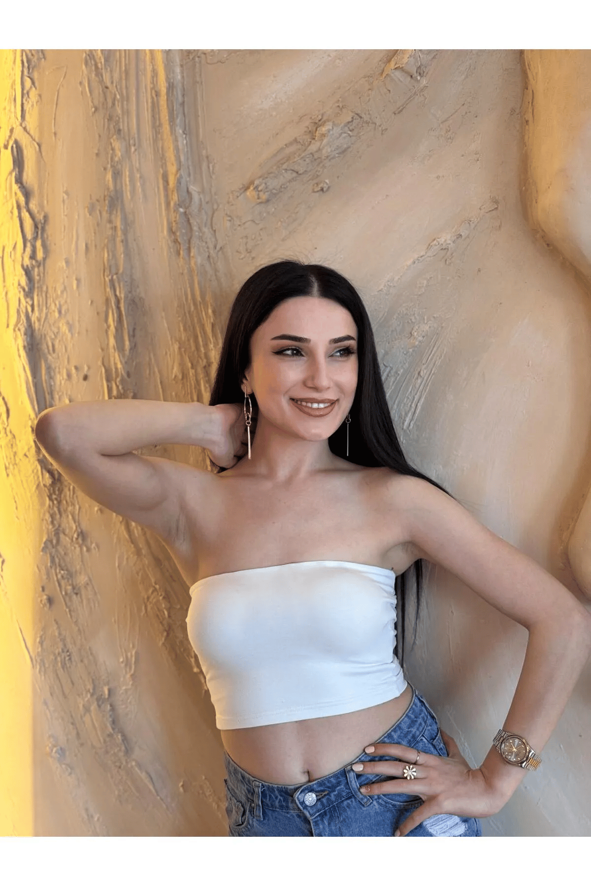 Straplez Likralı Basic Büstiyer