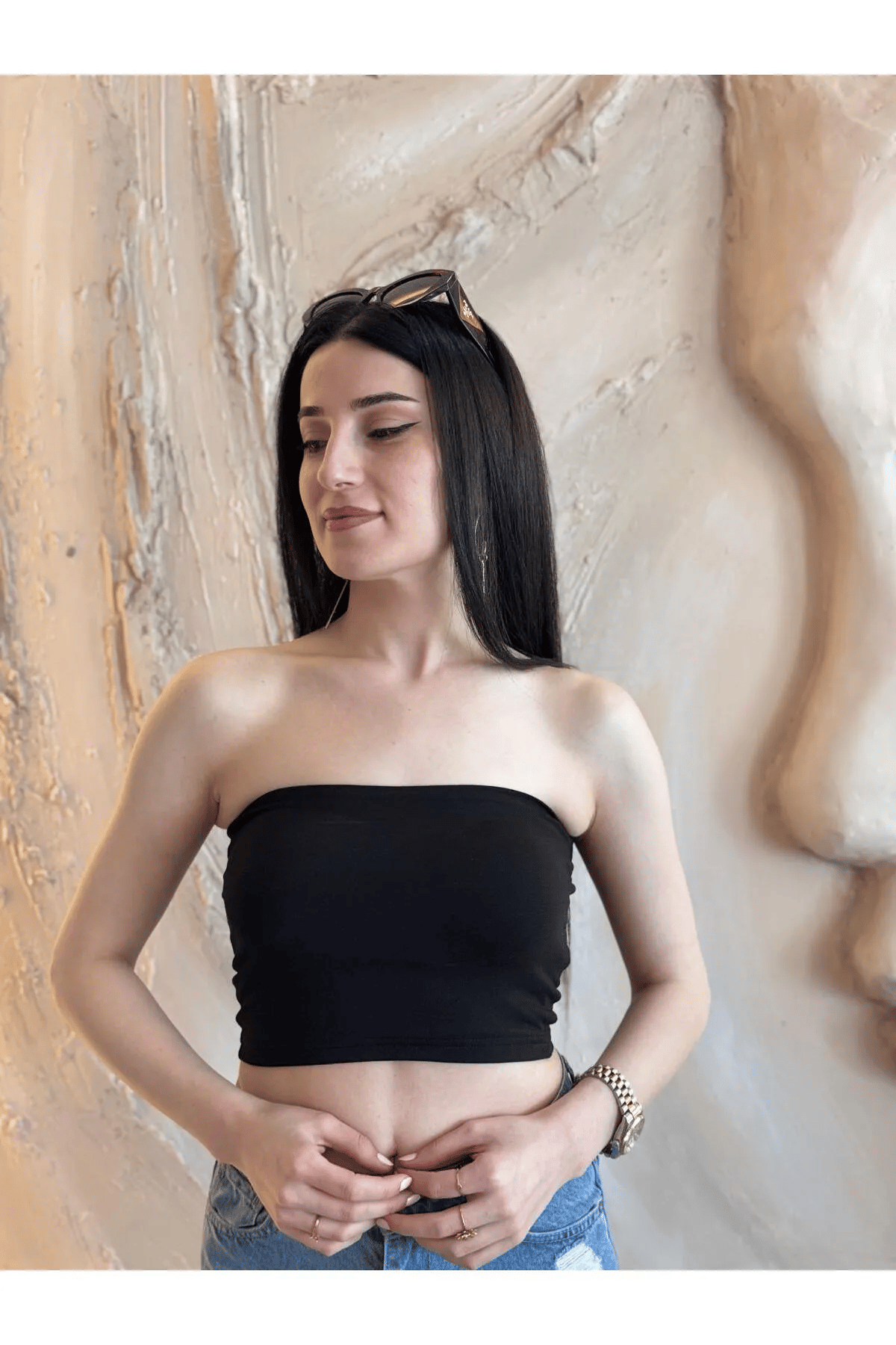 Straplez Likralı Basic Büstiyer