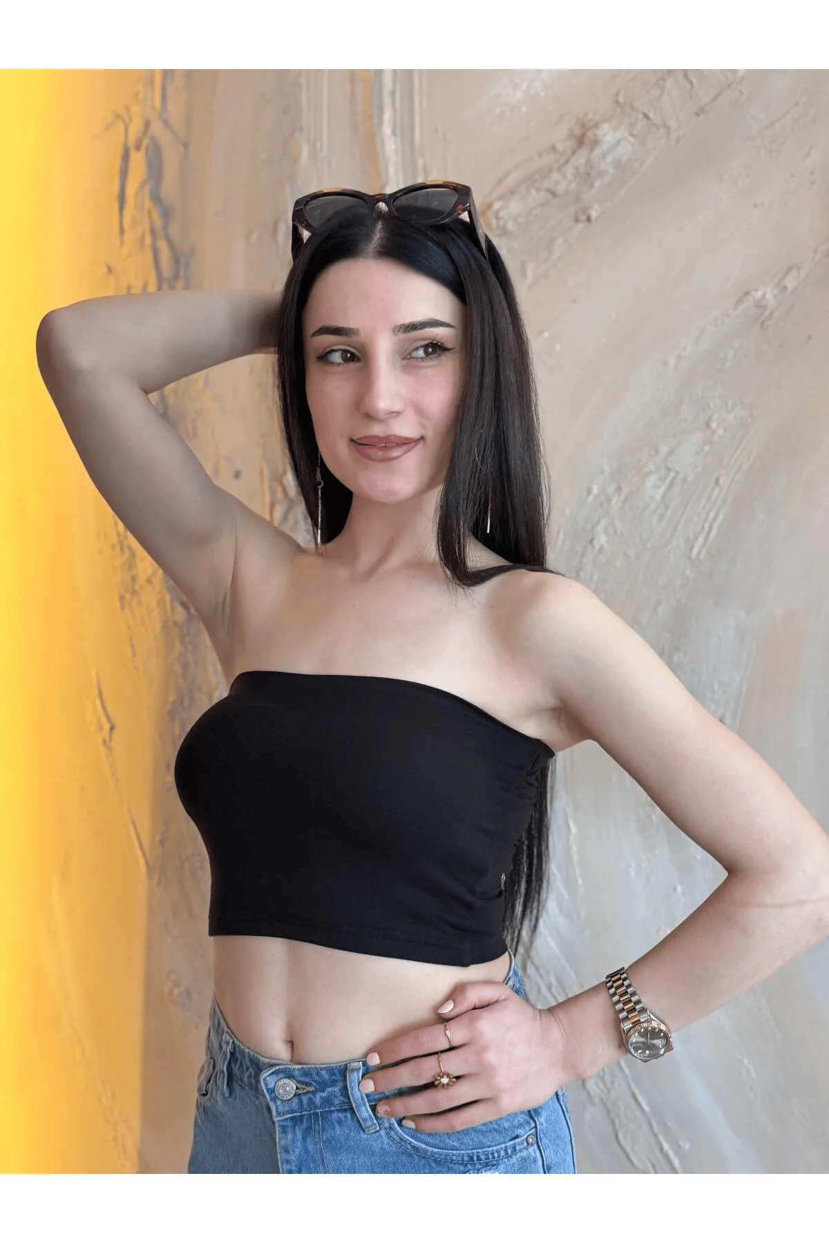 Straplez Likralı Basic Büstiyer