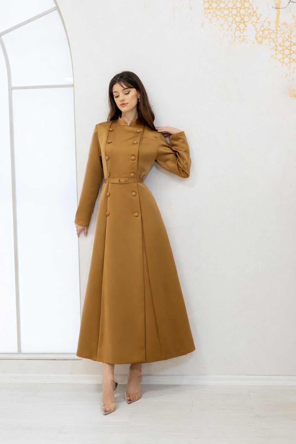 ALUNE ELBİSE - CAMEL