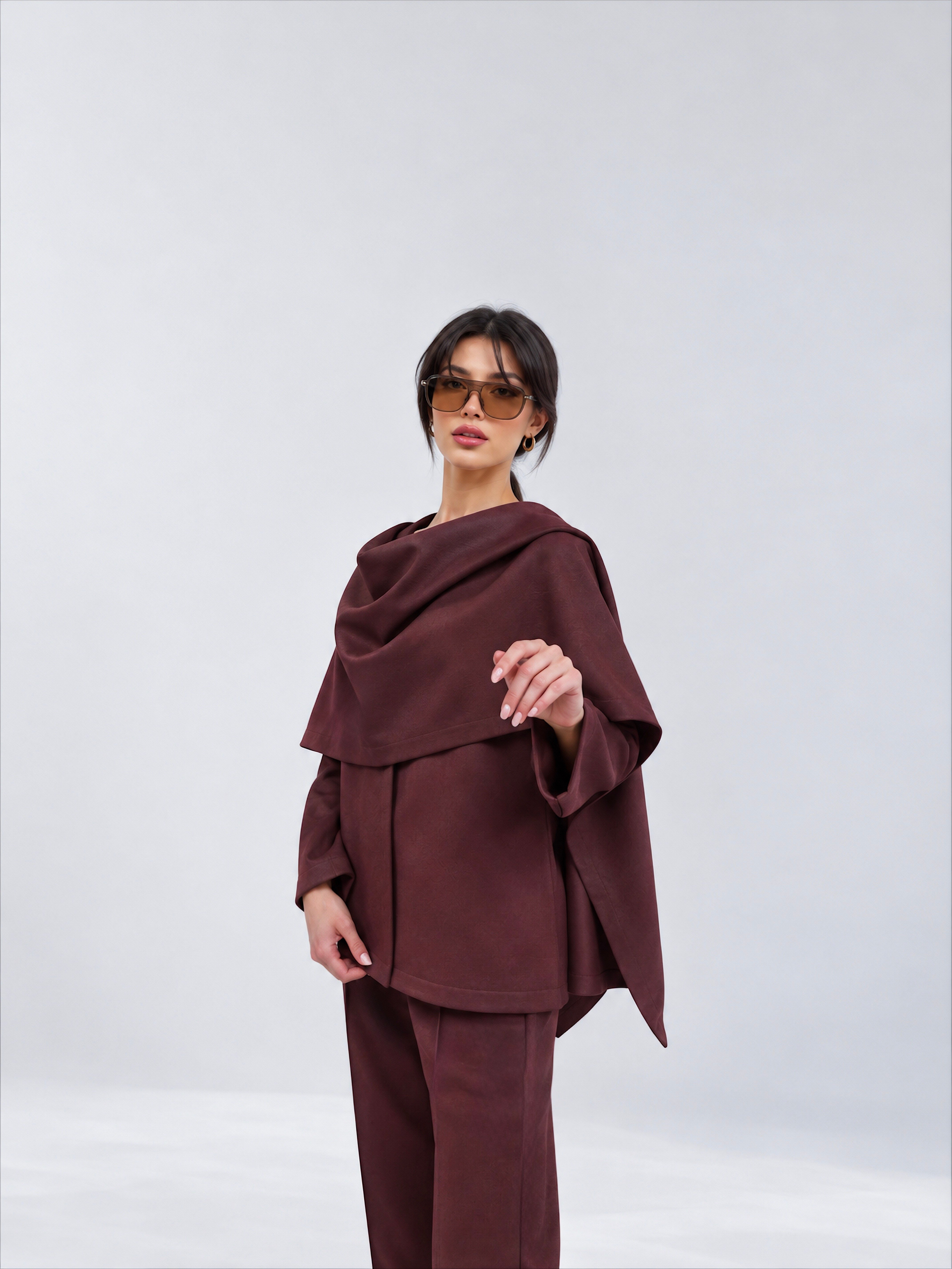 URBAN PELERİNLİ ÜST - MÜRDÜM