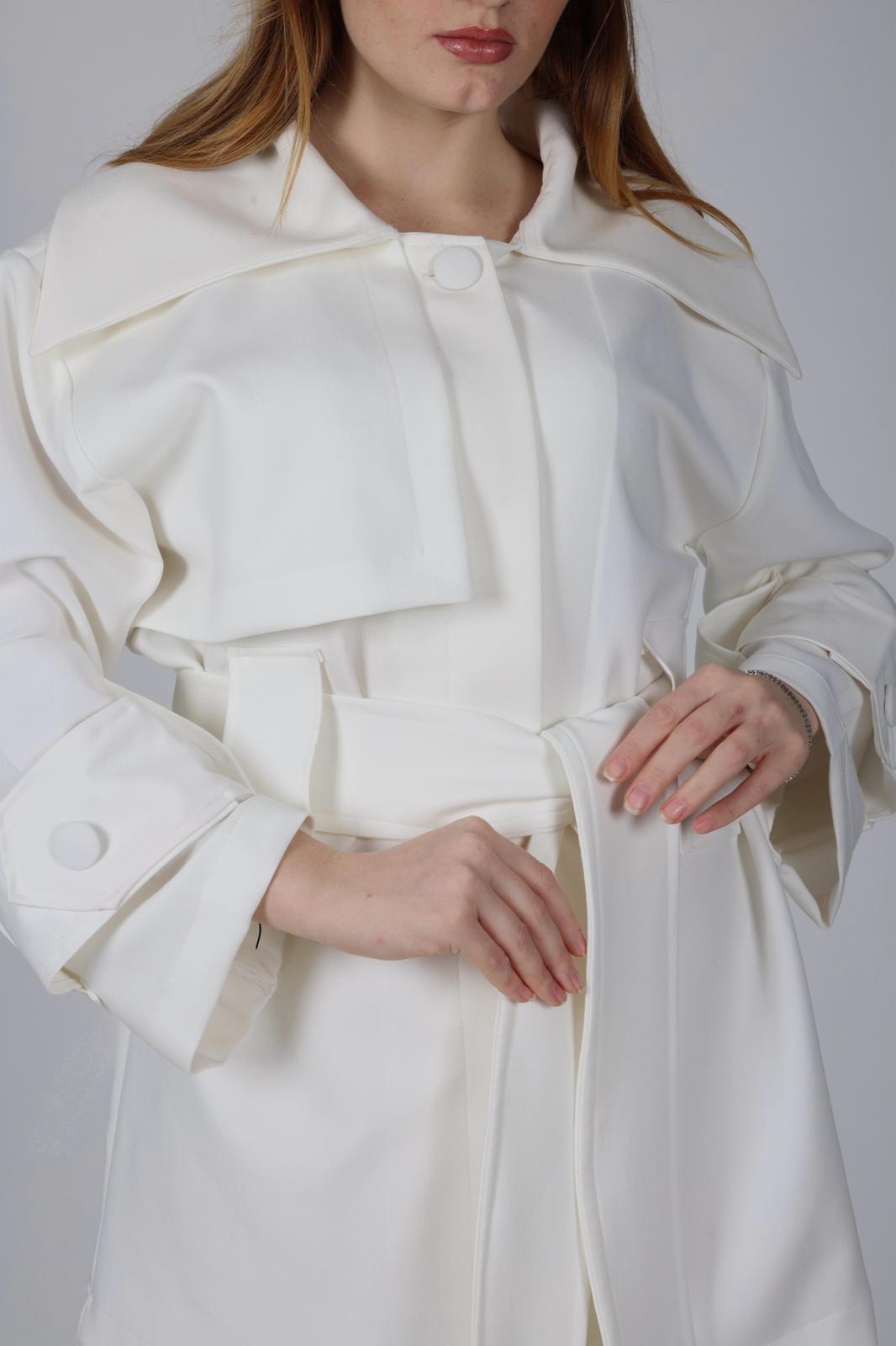 VARIO DESIGN TRENCH COAT-ECRU