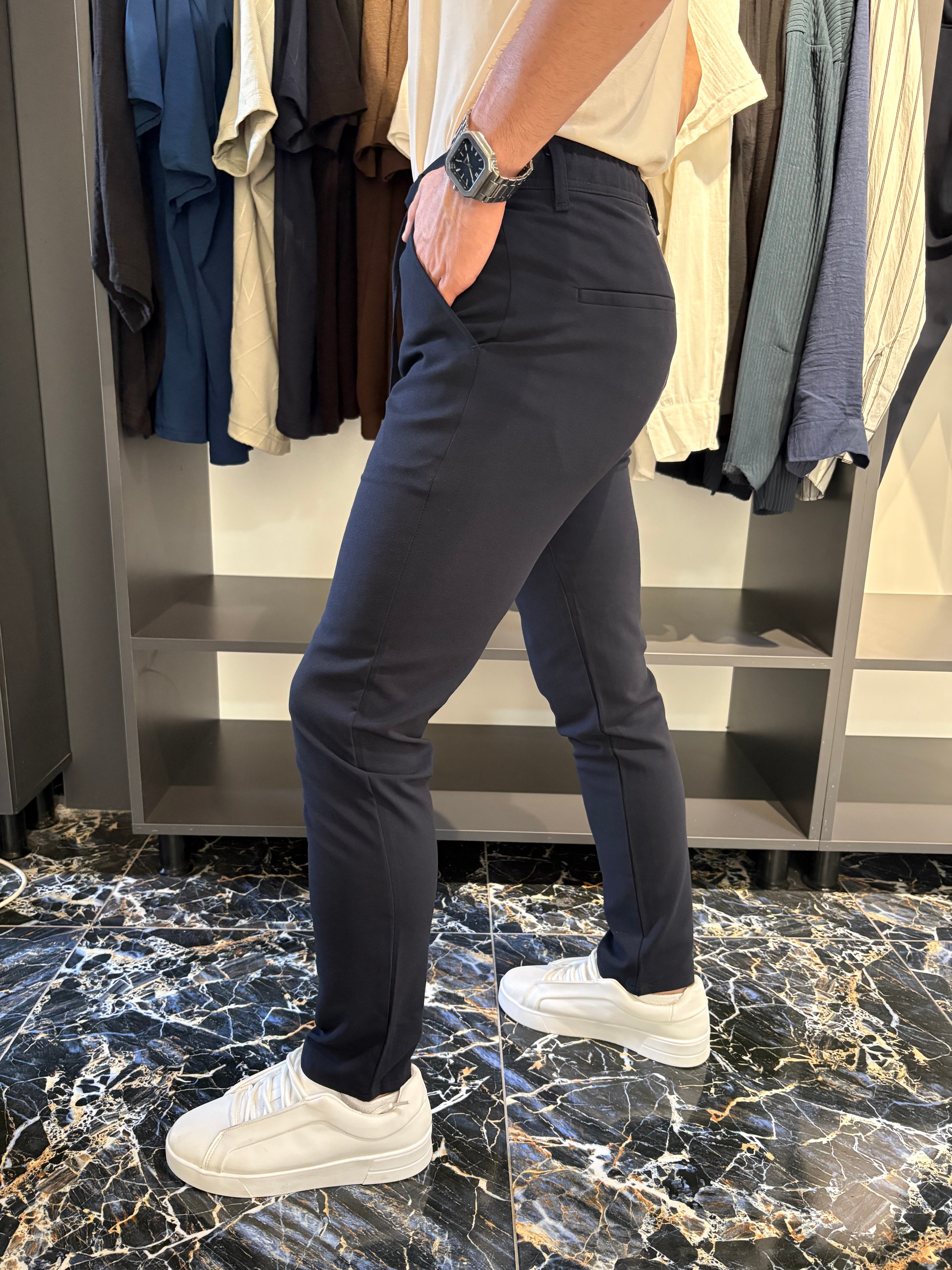 Bel İpli Jogger Pantolon Lacivert
