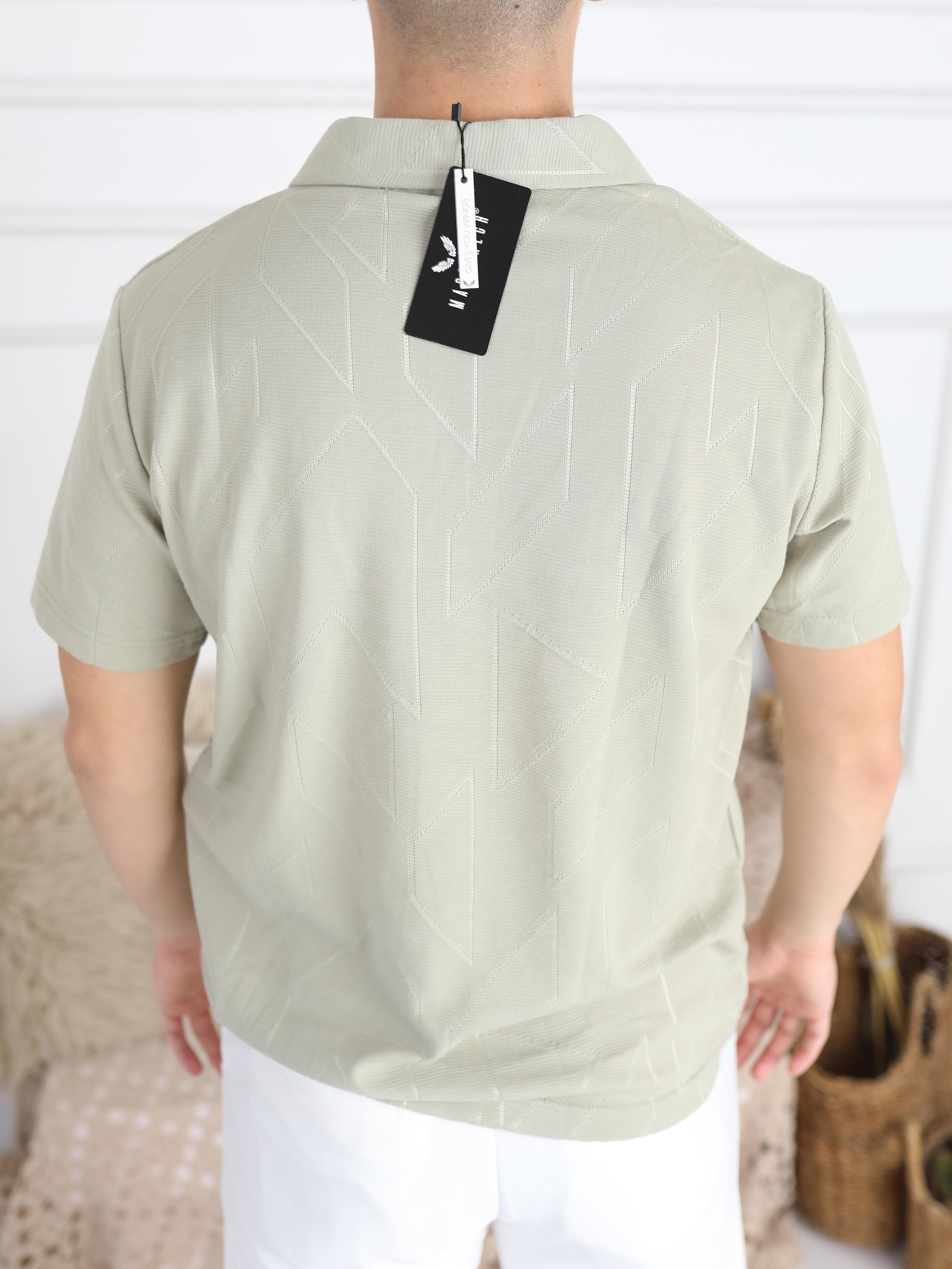 Marrakech Yakalı Triko Tshirt Çağla