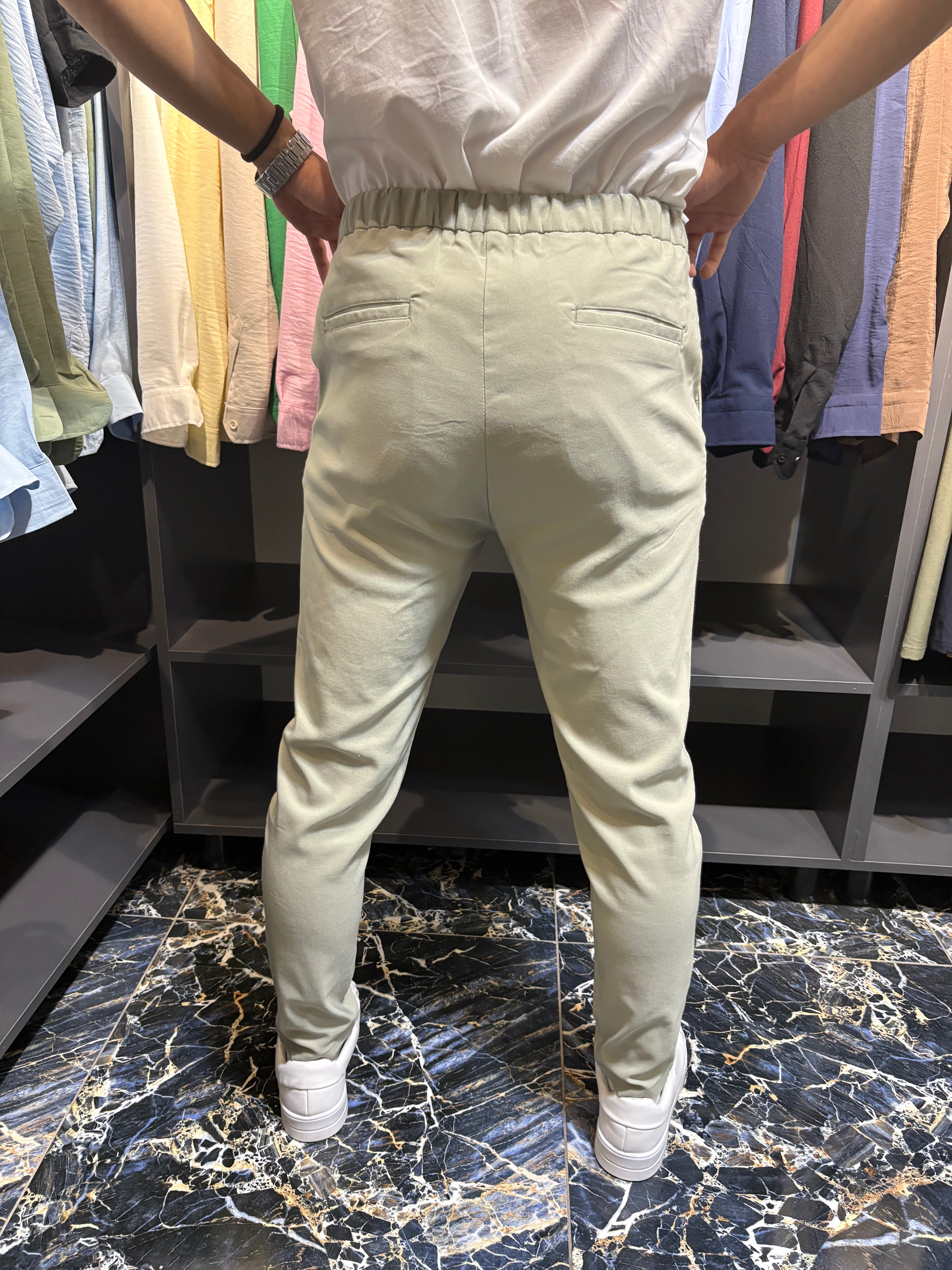 We11 Slim Kumaş Pantolon Çağla