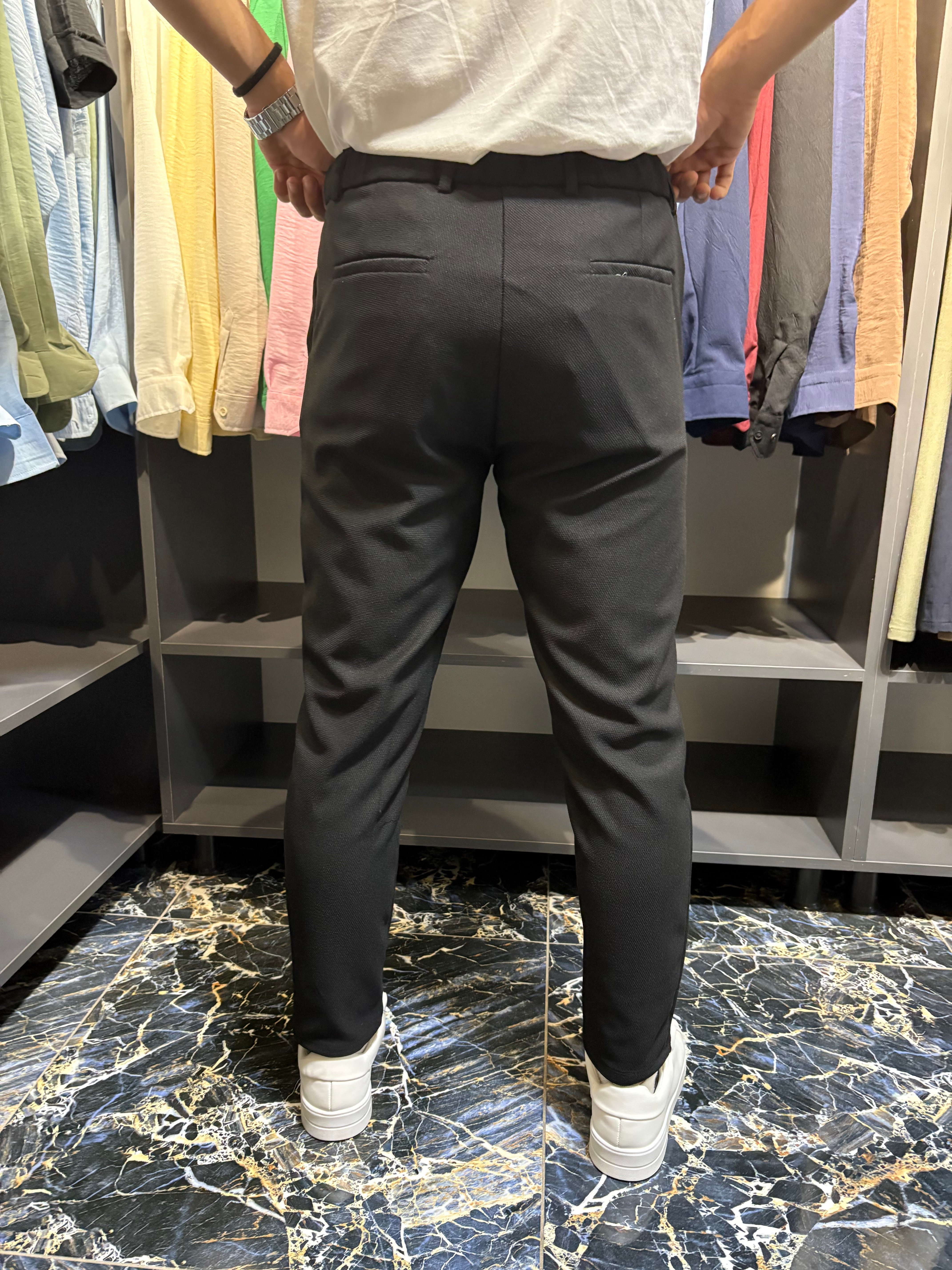 We11 Slim Kumaş Pantolon Siyah