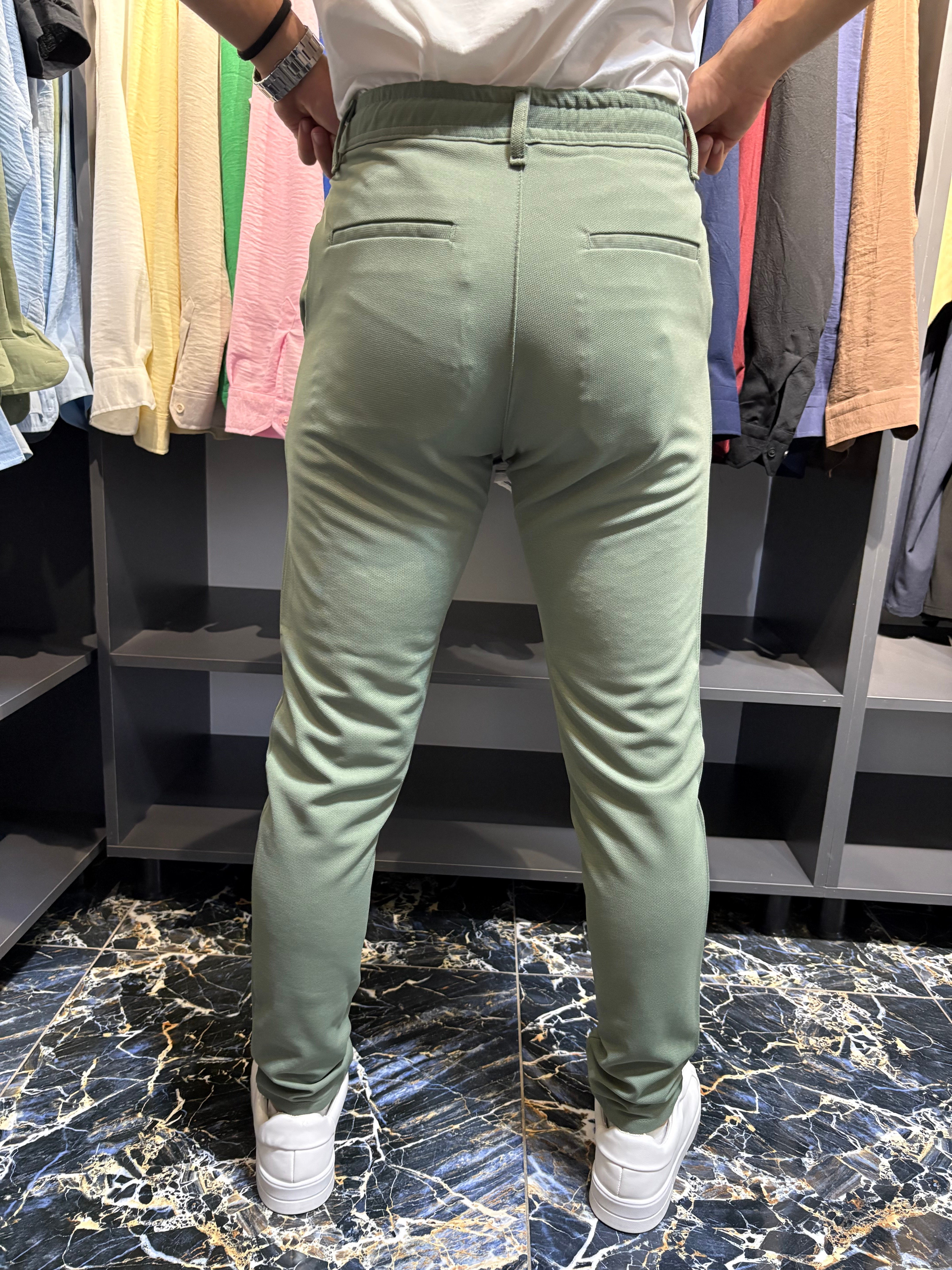 Zara Kumaş Jogger Pantolon Çağla