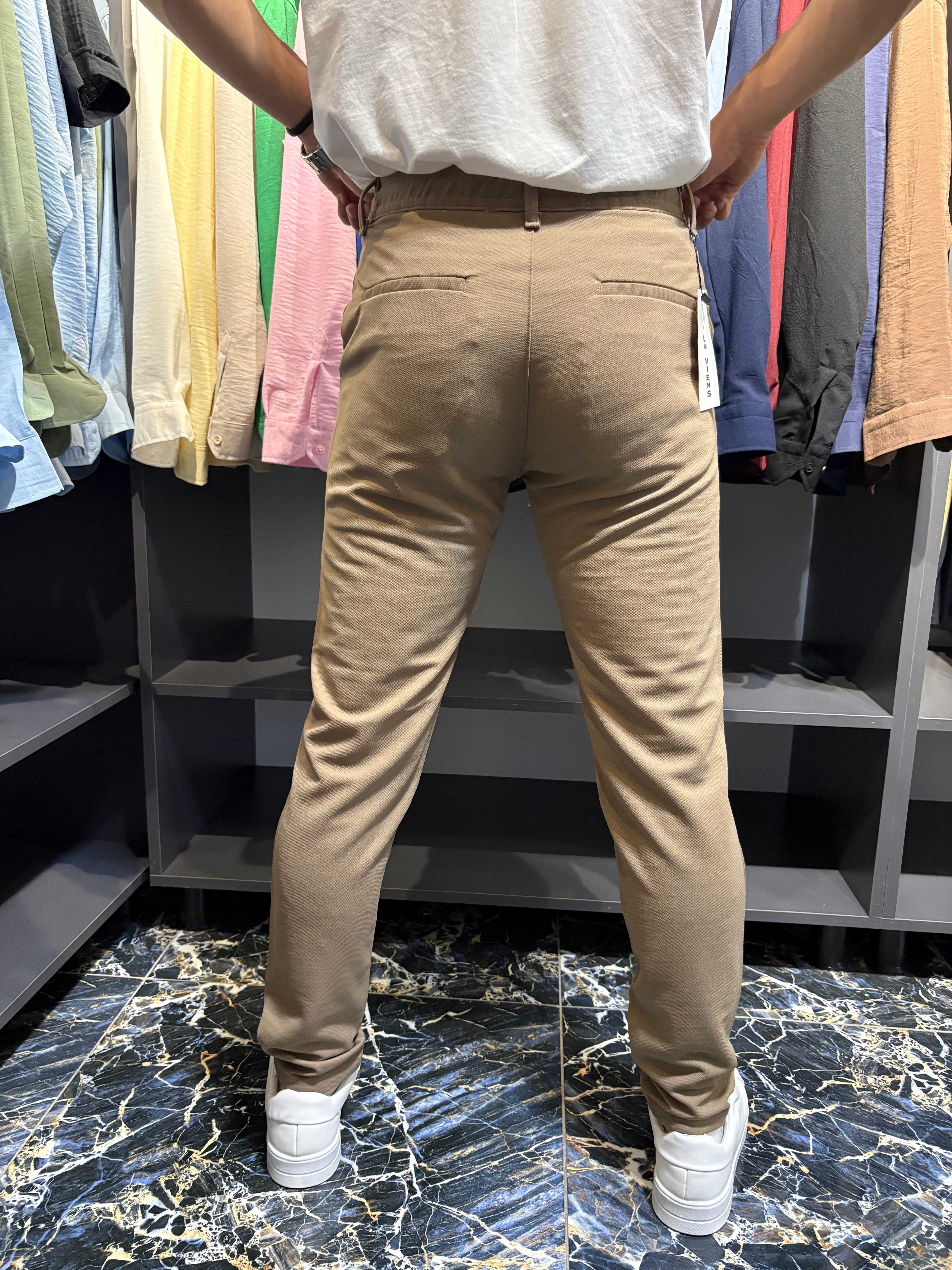 Zara Kumaş Jogger Pantolon Kahverengi