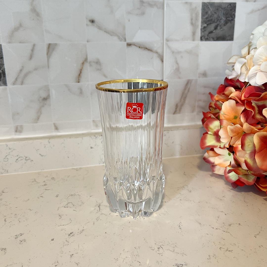 Glassware SetAdagio RCR Crystal Glass 37 Piece Glass Set - Gold