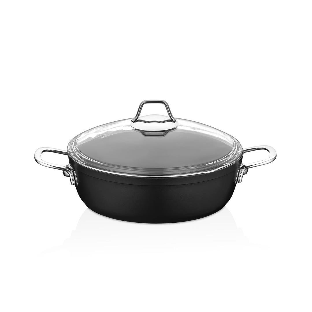 Tencere ve Tencere SetiAmboss Dark Granit Basık Tencere 26 cm