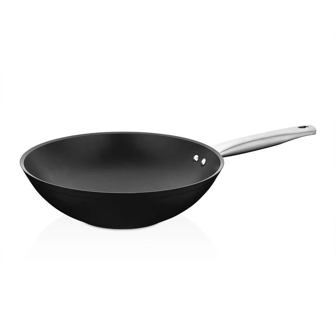 Tencere ve Tencere SetiAmboss Dark Granit Wok Tava 28 cm