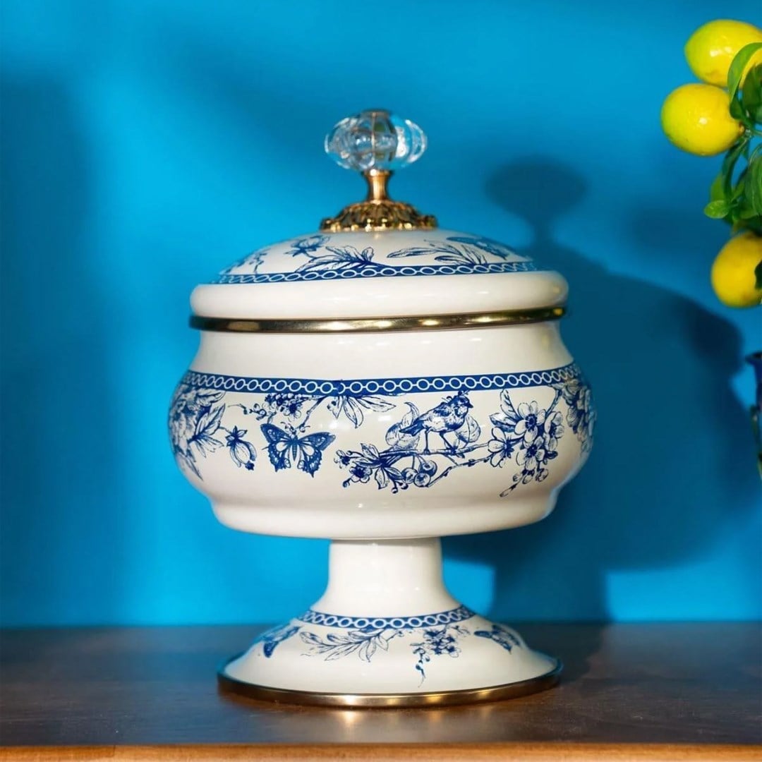 Serving PlateBlue Life Ayaklı Şekerlik