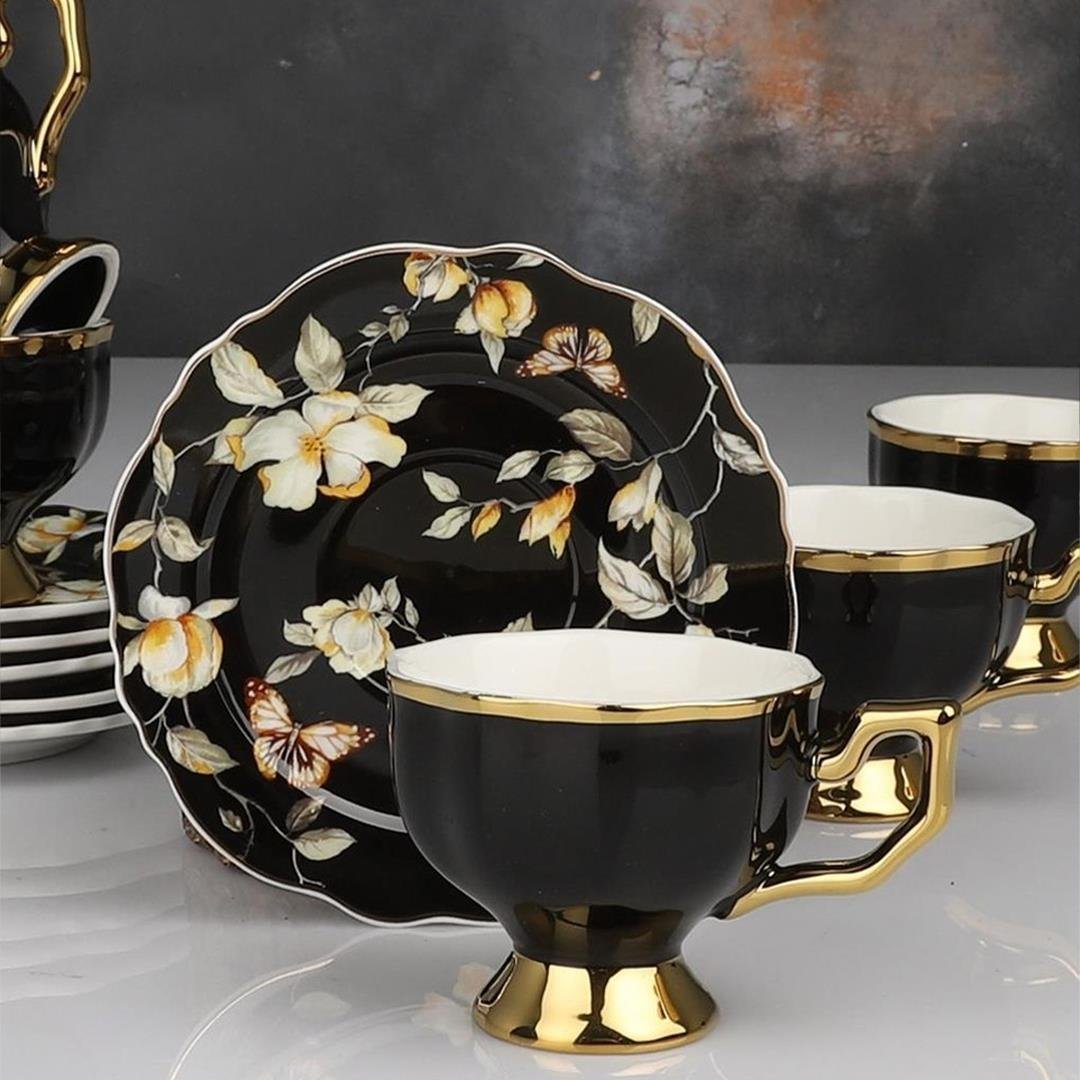 Coffee CupEldon 6 Lı Kahve Fincan Takımı - Siyah
