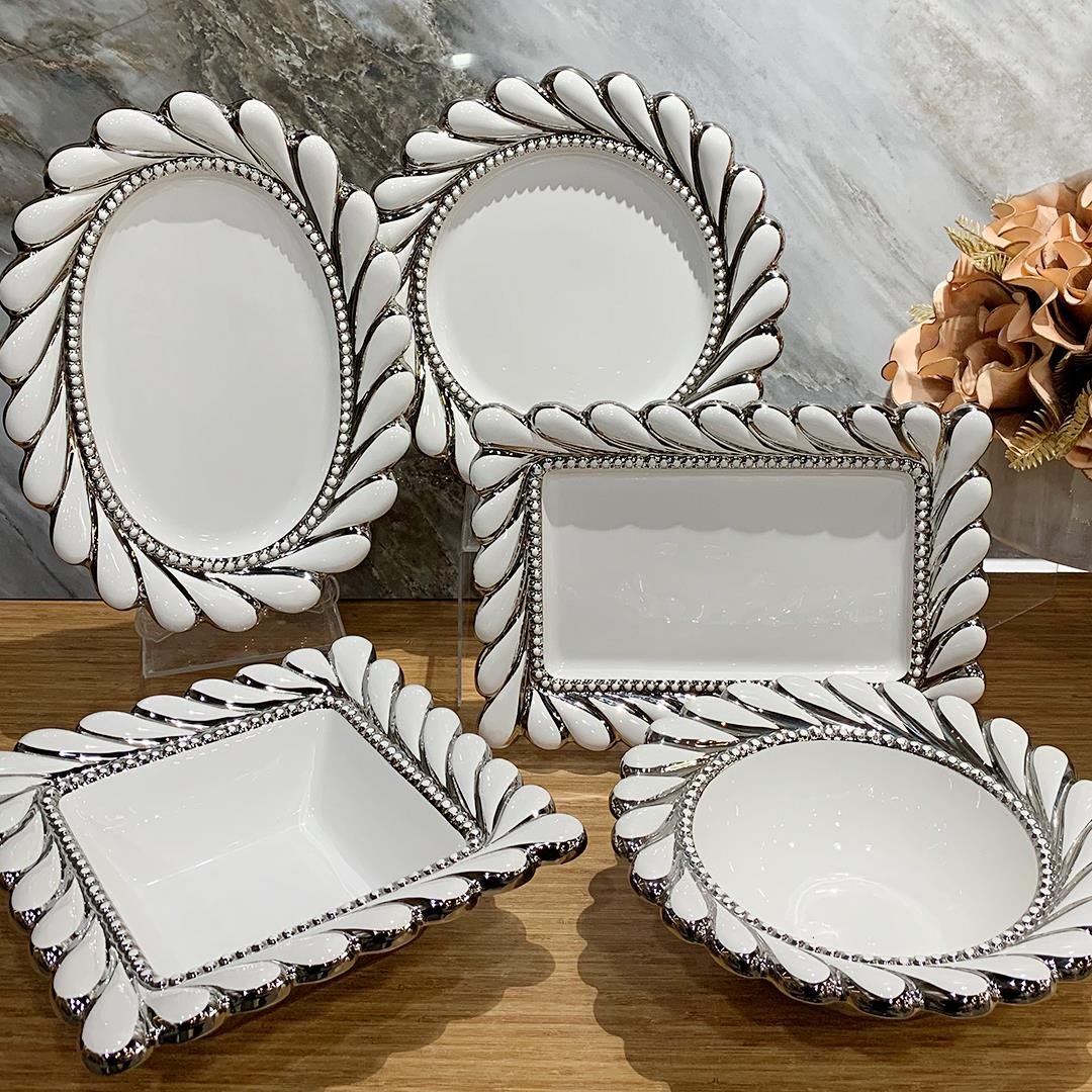 Sofra Sunum SetiFavela 5 Parça Sofra Sunum Seti - Silver