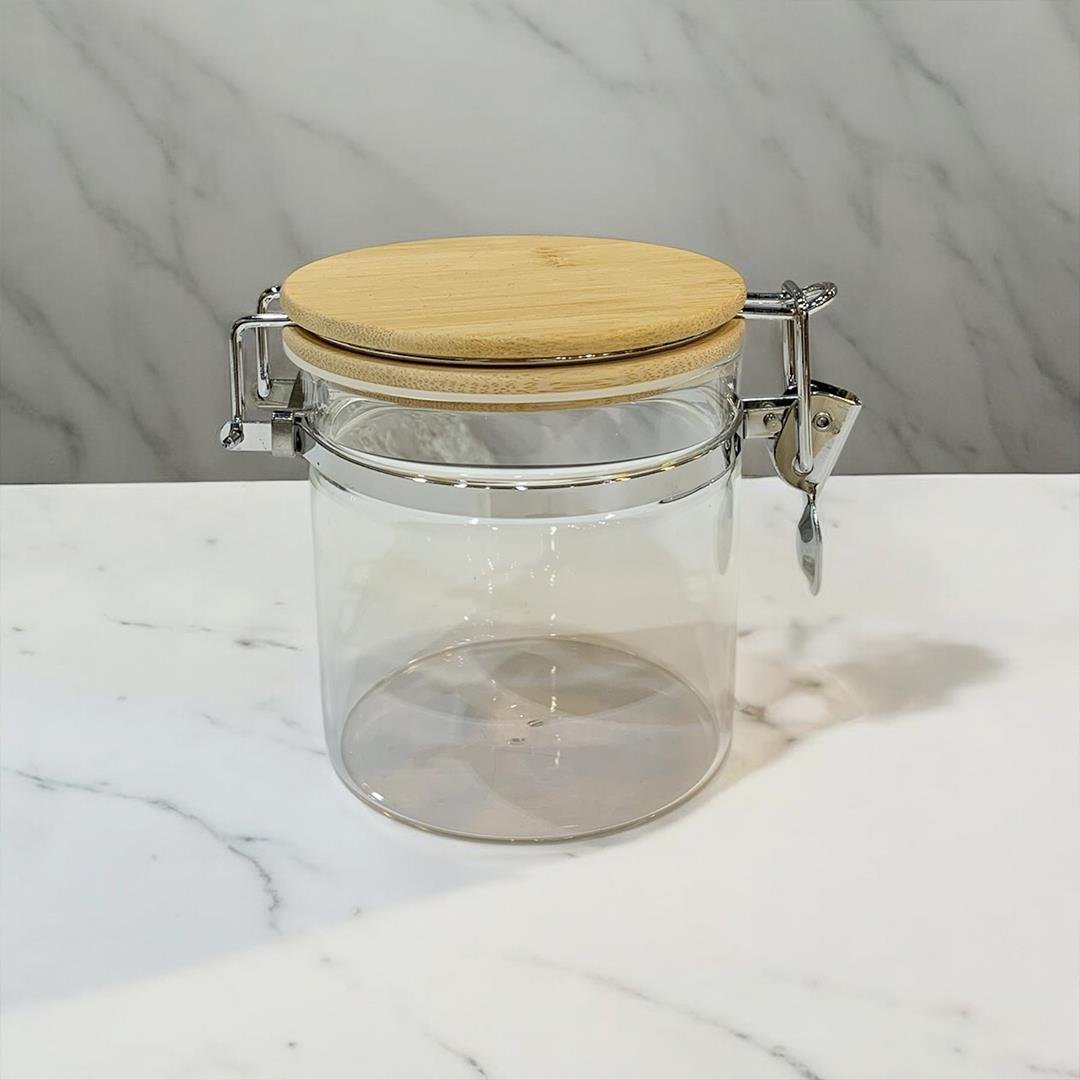 Food StorageHidden Glass Storage Container with Bamboo Lid - 720 ml