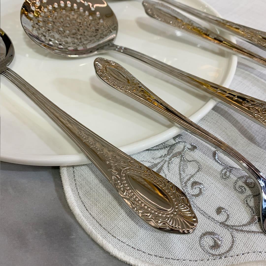 Fork Spoon Knife Set for 12Joy Carmen Elegance Cutlery 89 Piece Fork Spoon Knife Set