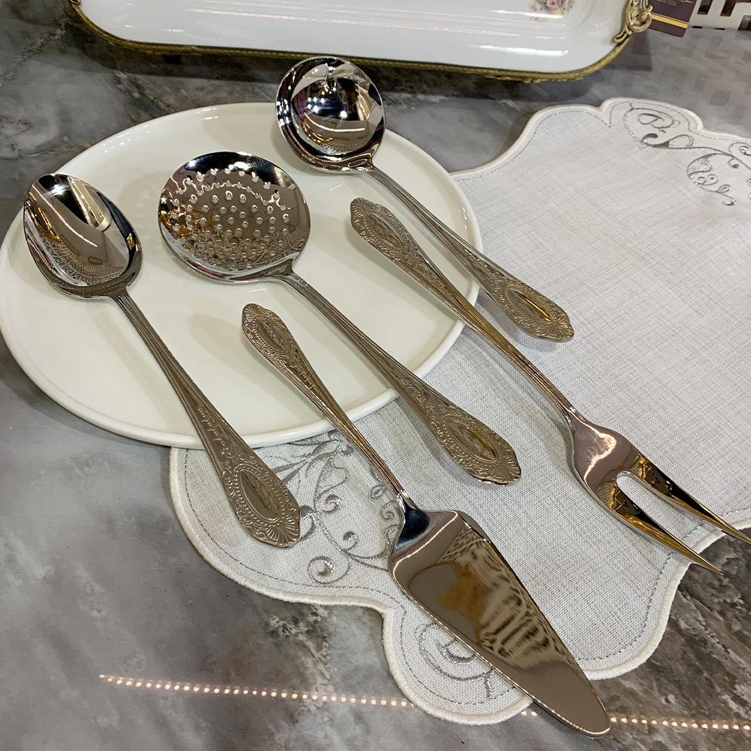 Fork Spoon Knife Set for 12Joy Carmen Elegance Cutlery 89 Piece Fork Spoon Knife Set