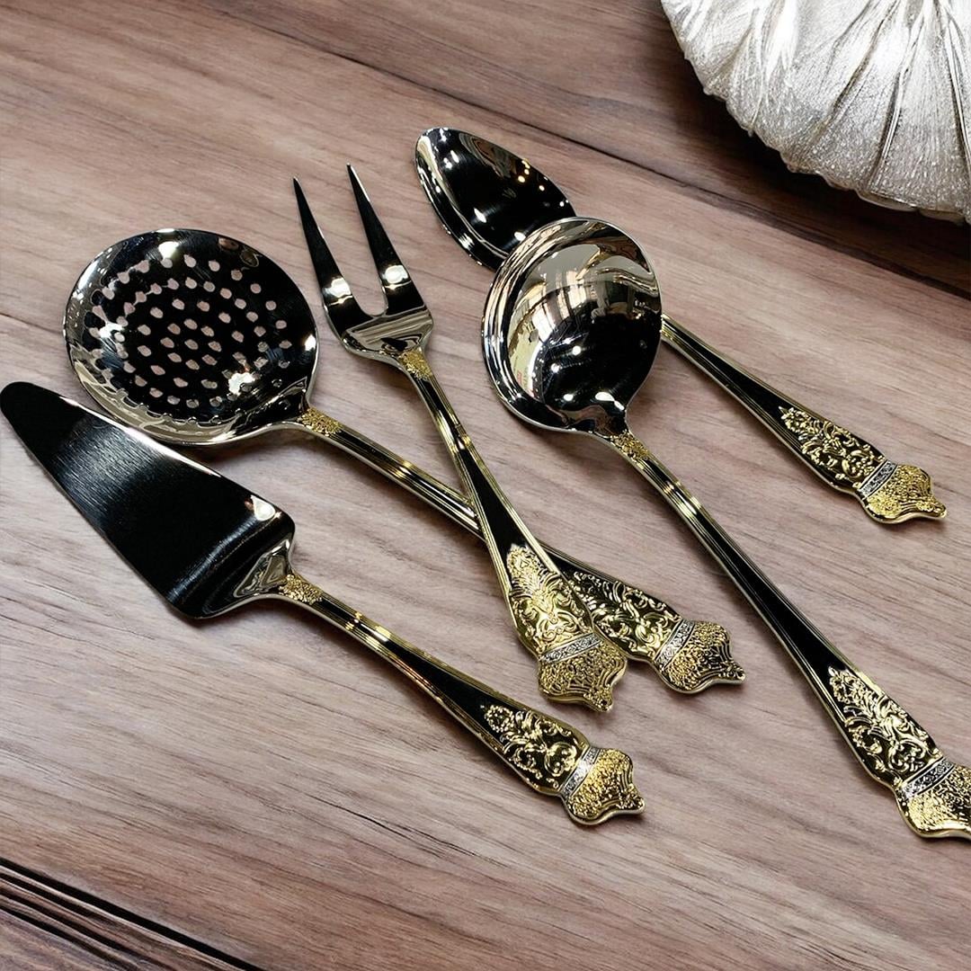 Fork Spoon Knife Set for 12Joy Carmen Imperial Cutlery 89 Piece Cutlery Set
