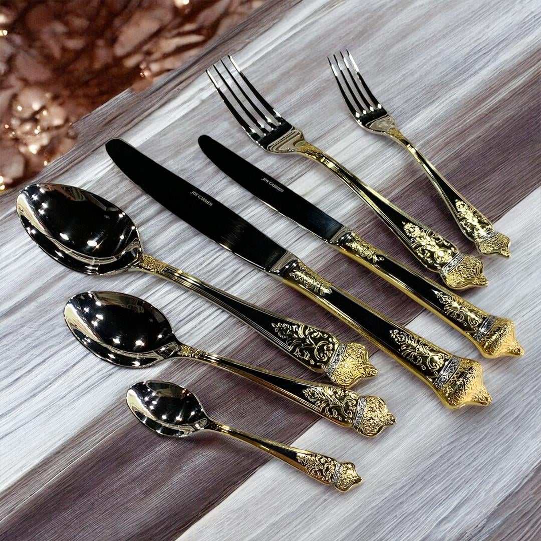 Fork Spoon Knife Set for 12Joy Carmen Imperial Cutlery 89 Piece Cutlery Set