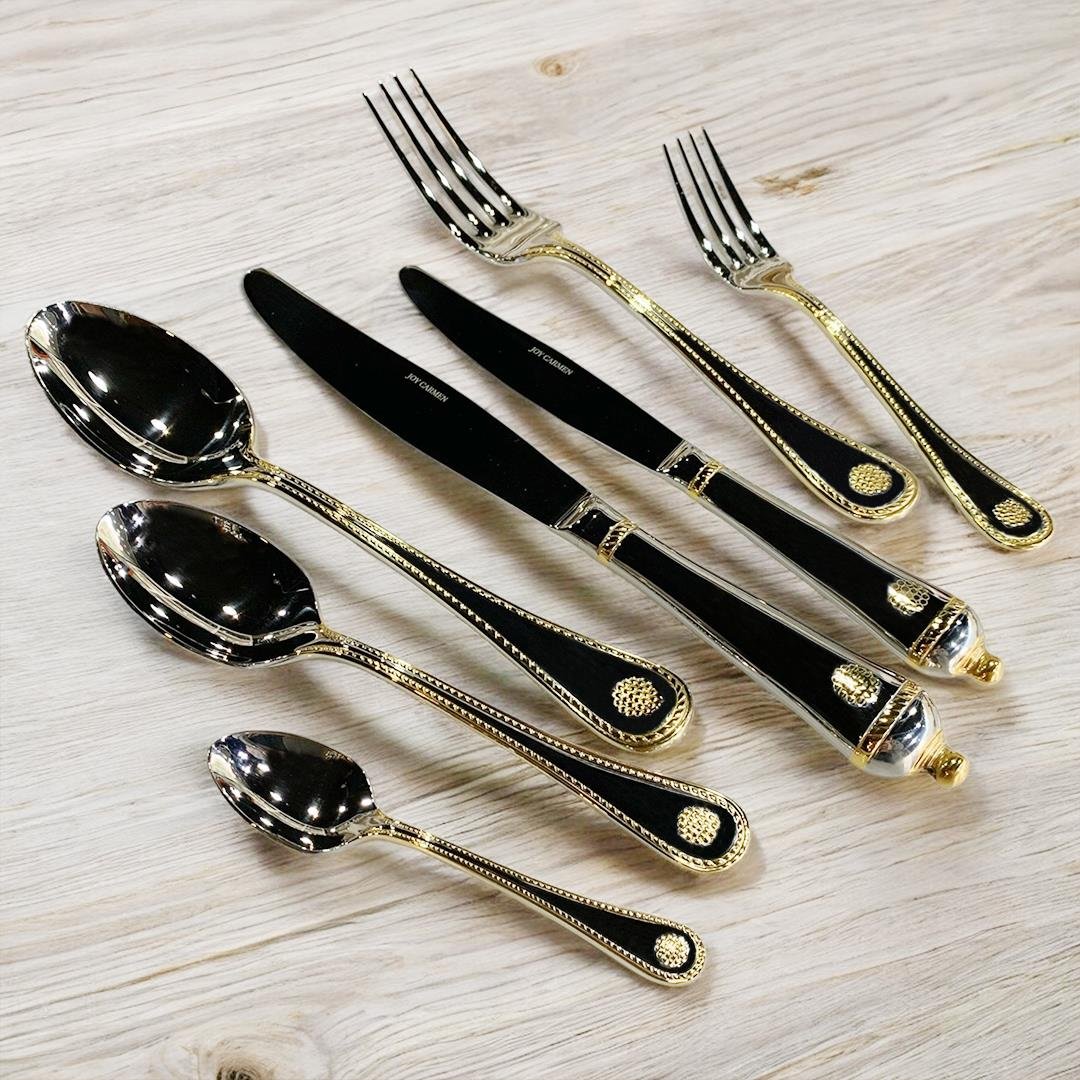 Fork Spoon Knife Set for 12Joy Carmen Royalty Cutlery 89 Piece Cutlery Set