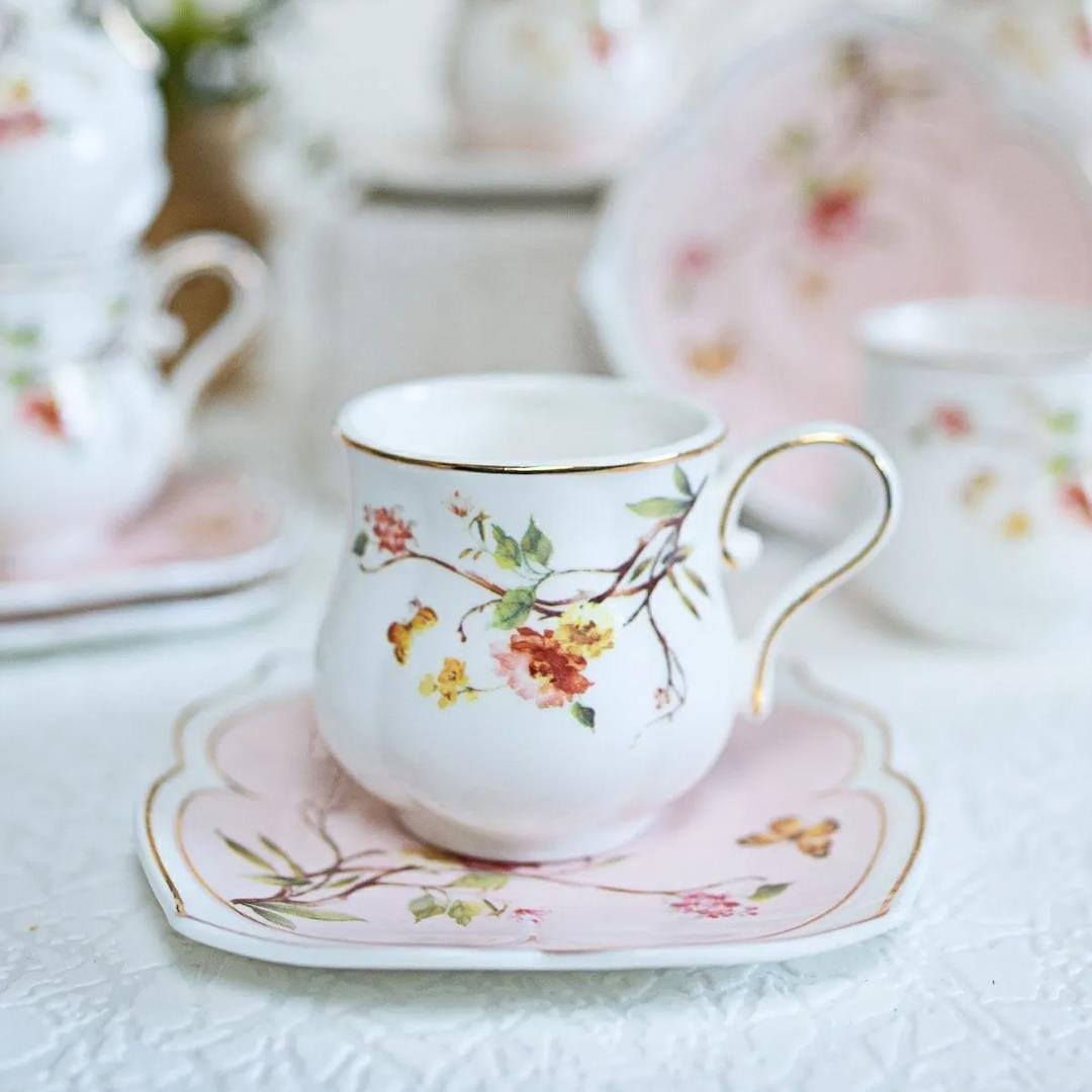Kahve FincanıLady 6 Lı Kahve Fincan Takımı - Pink