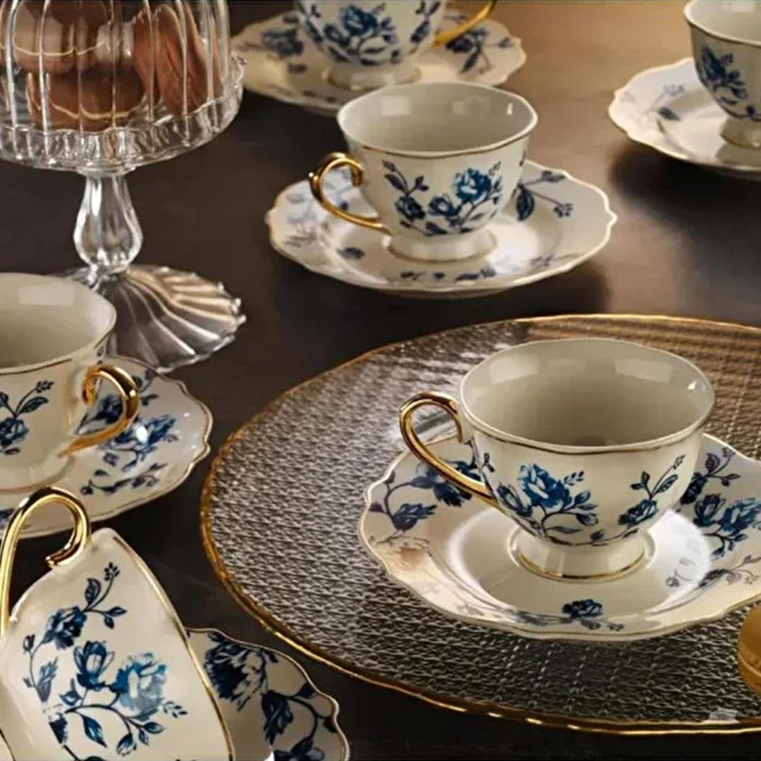 Çay FincanıLena 6 Kişilik Double Fincan Takımı