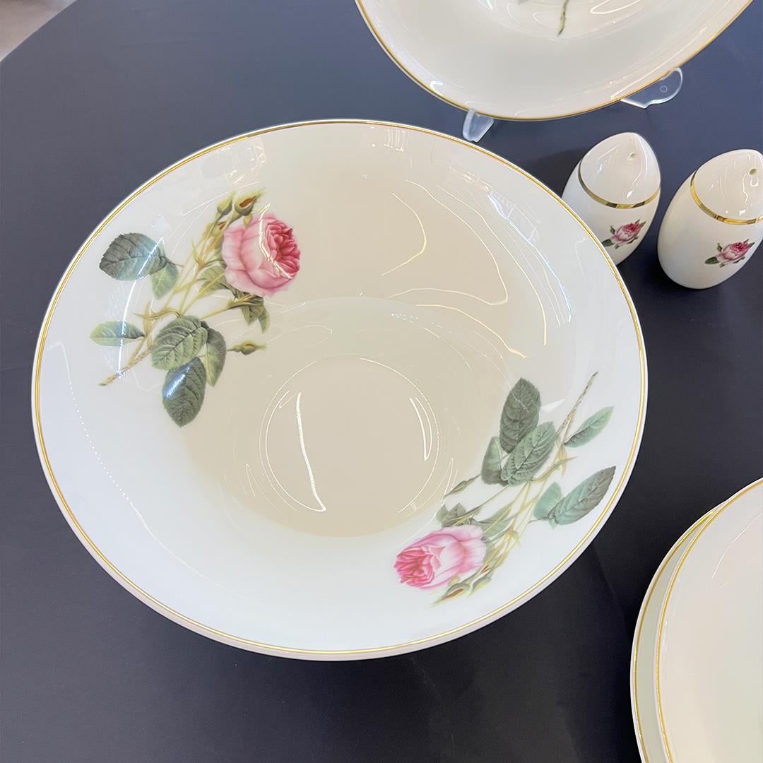 12 Kişilik Porselen Yemek TakımlarıLeonarte Casa Blossom 57 Piece Dinner Set Gold