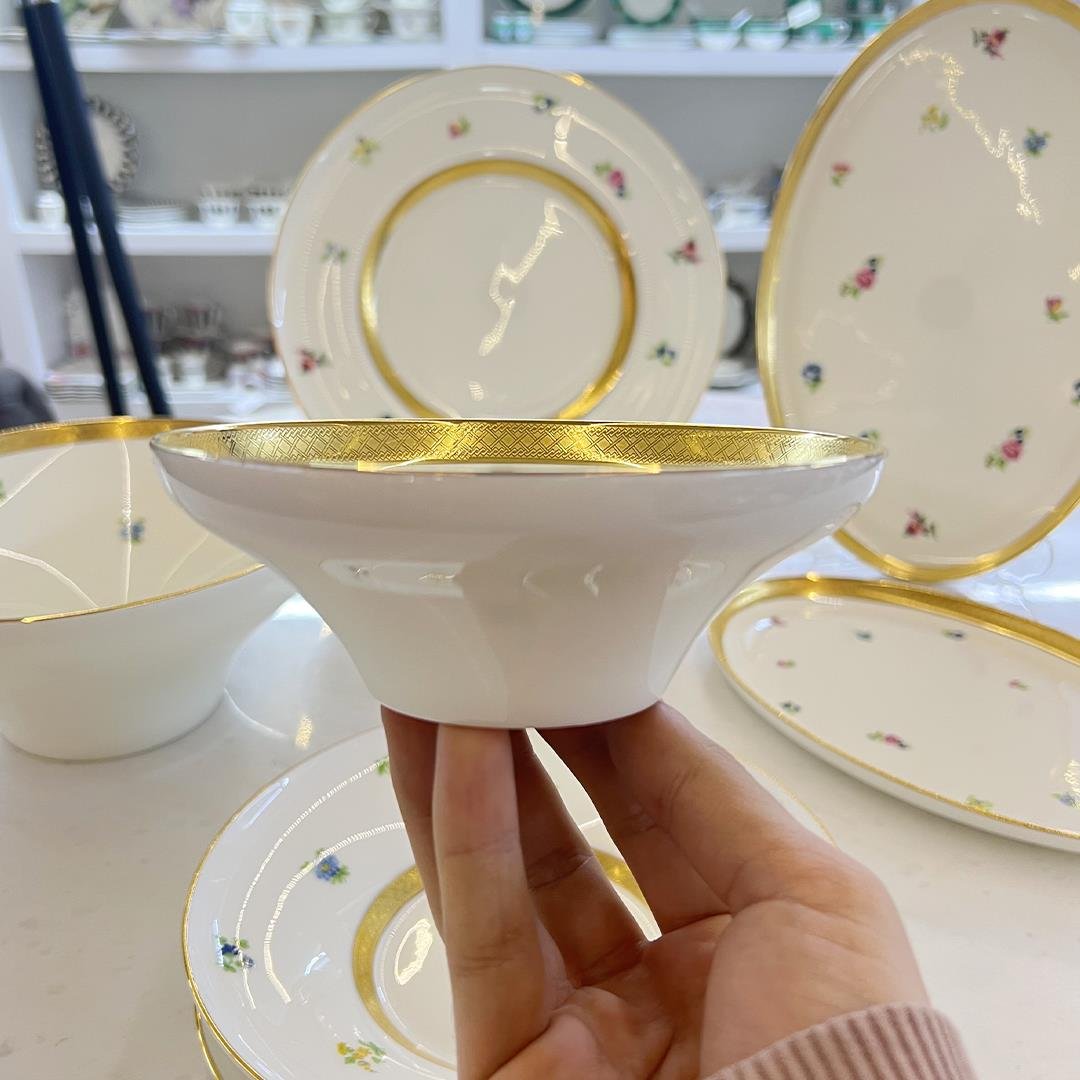 12 Kişilik Porselen Yemek TakımlarıLeonarte Casa Decorated 57 Piece Dinner Set Gold