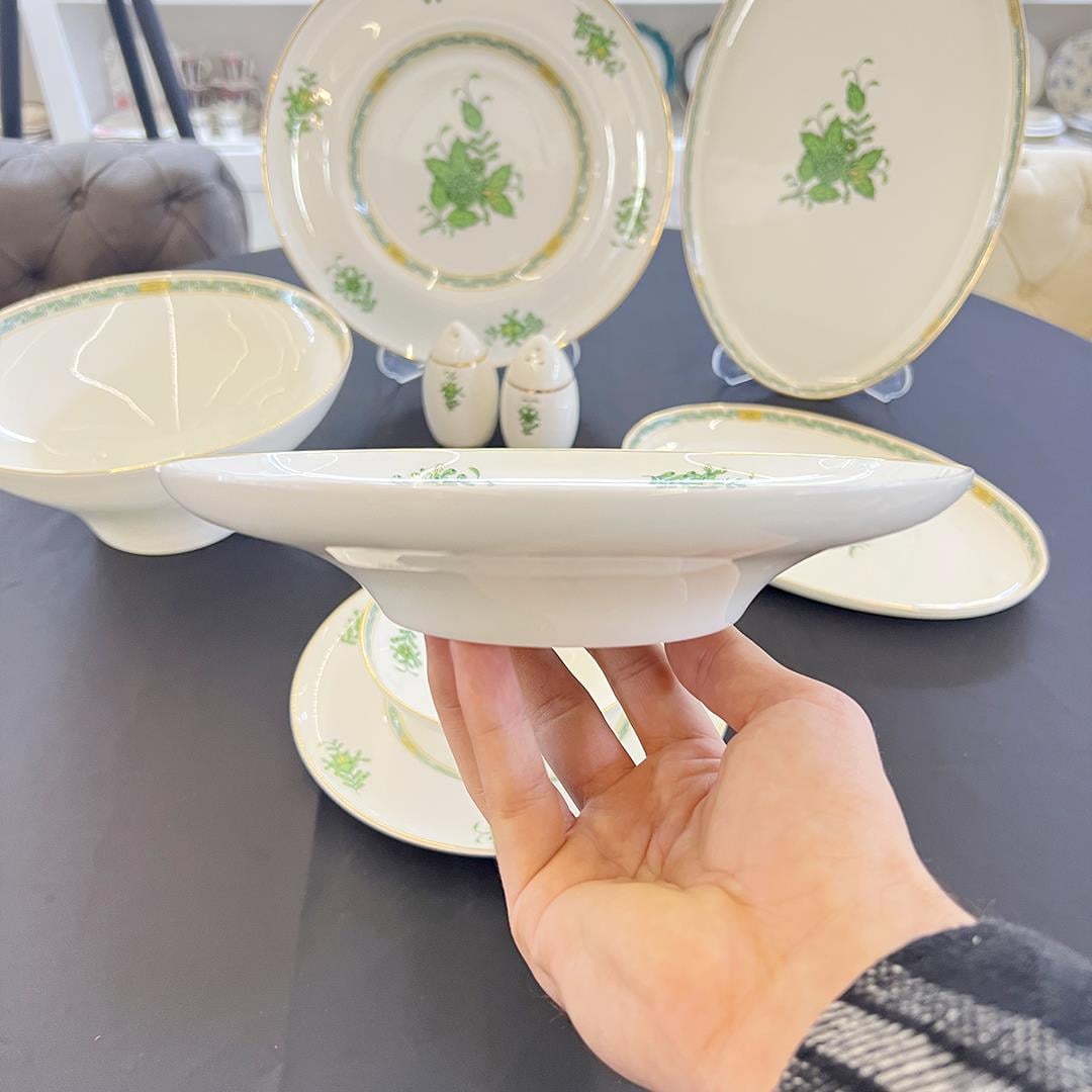 12 Kişilik Porselen Yemek TakımlarıLeonarte Casa Green 57 Piece Dinner Set Gold