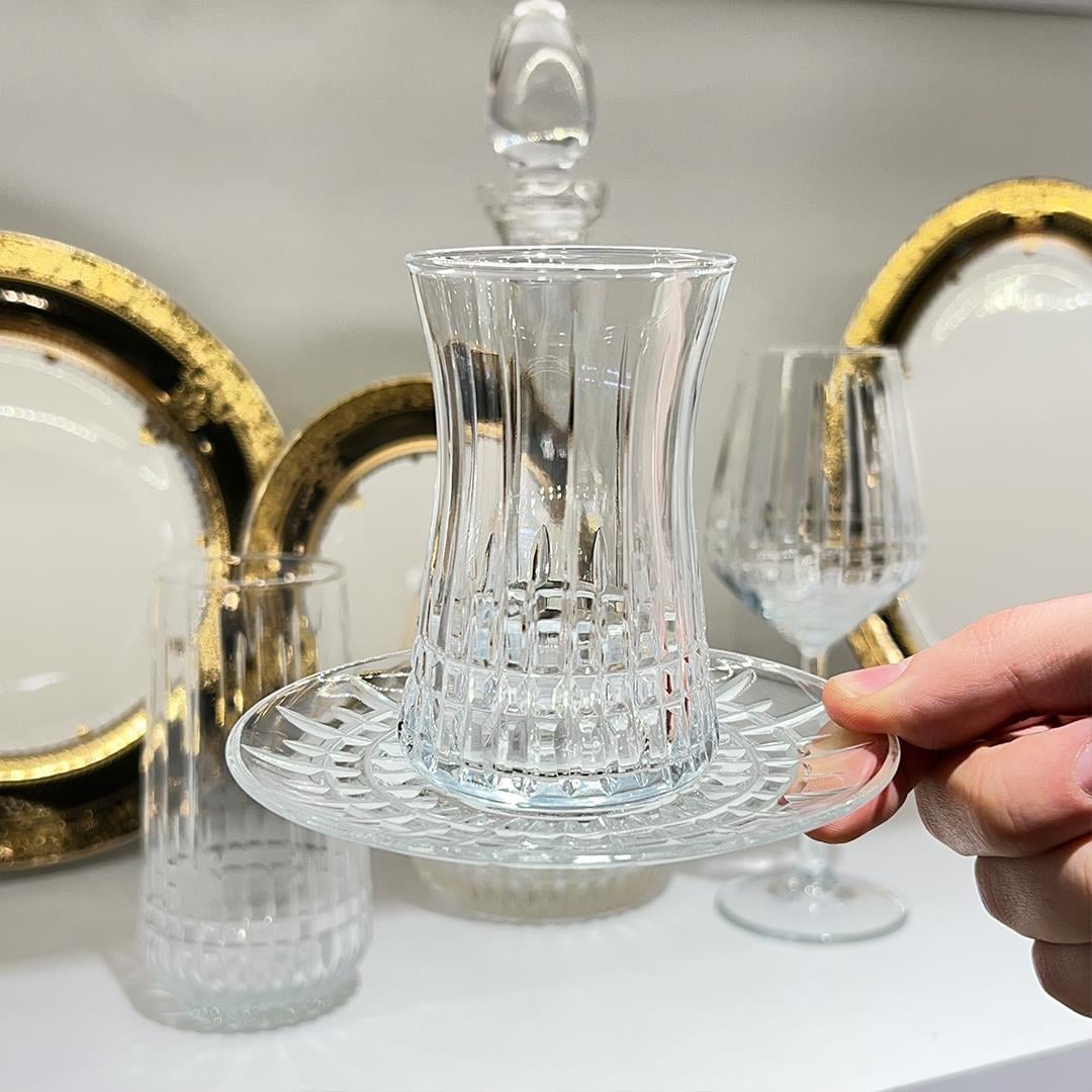 Glassware SetLisbon Crystal 49 Piece Glass Set - Plain