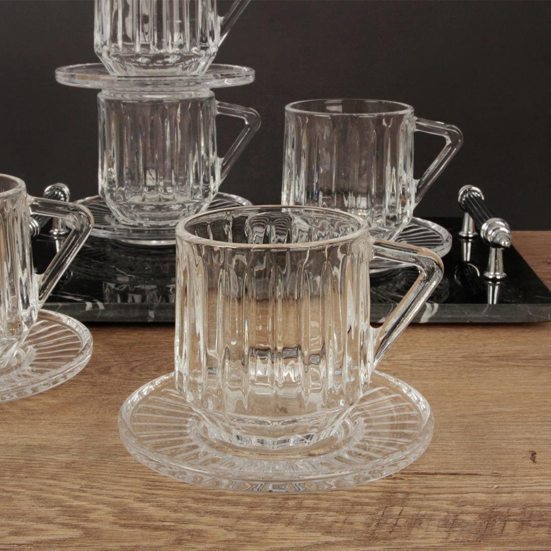 Kahve FincanıMoss 6 Lı Cam Çay Fincanı