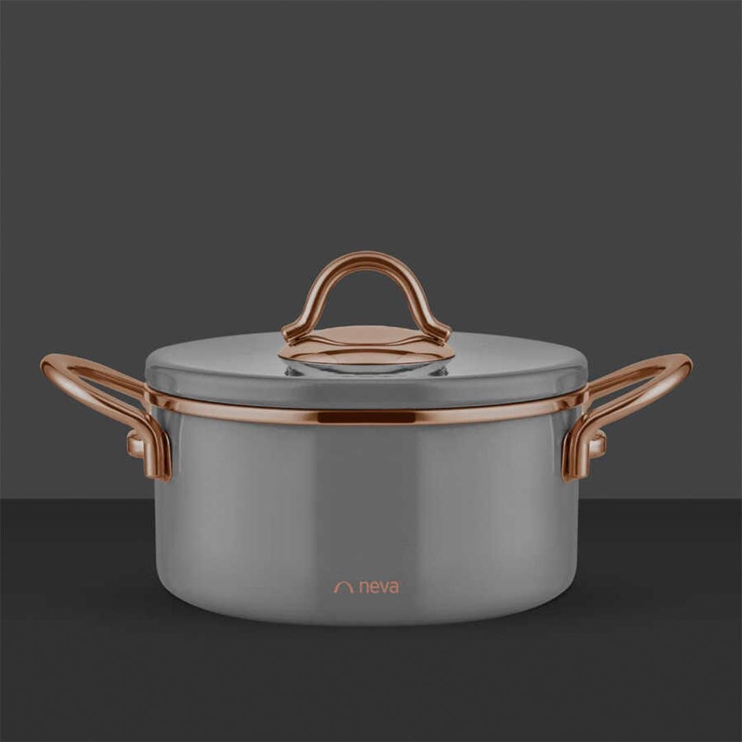 Cooker and Cooker SetNeva 8 Piece Graye Cookware Set - Grizay