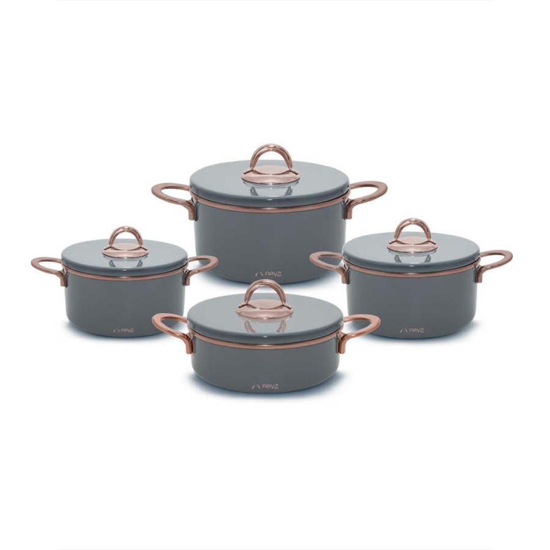 Cooker and Cooker SetNeva 8 Piece Graye Cookware Set - Grizay