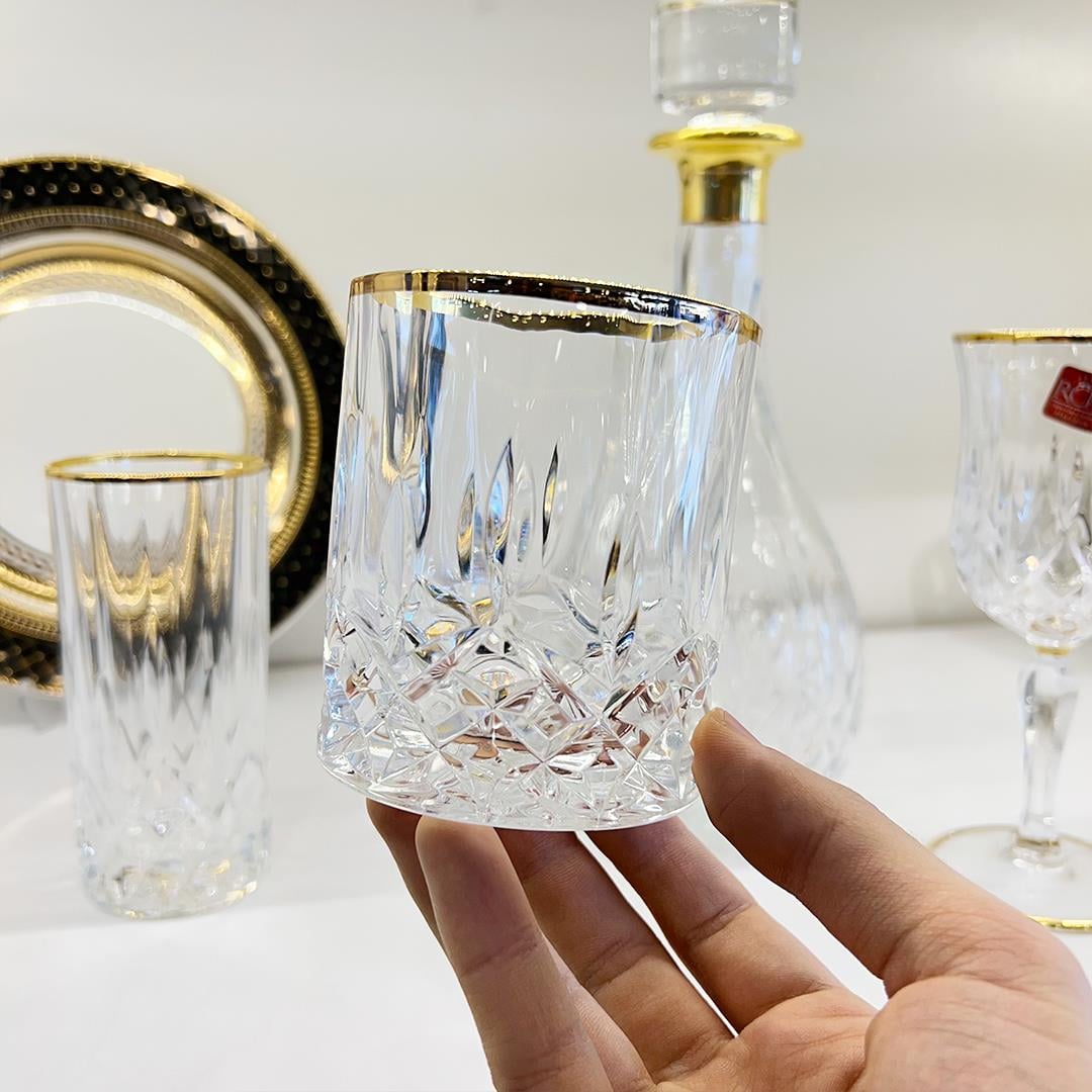 Glassware SetOpera RCR Crystal Glass 37 Piece Glass Set - Gold