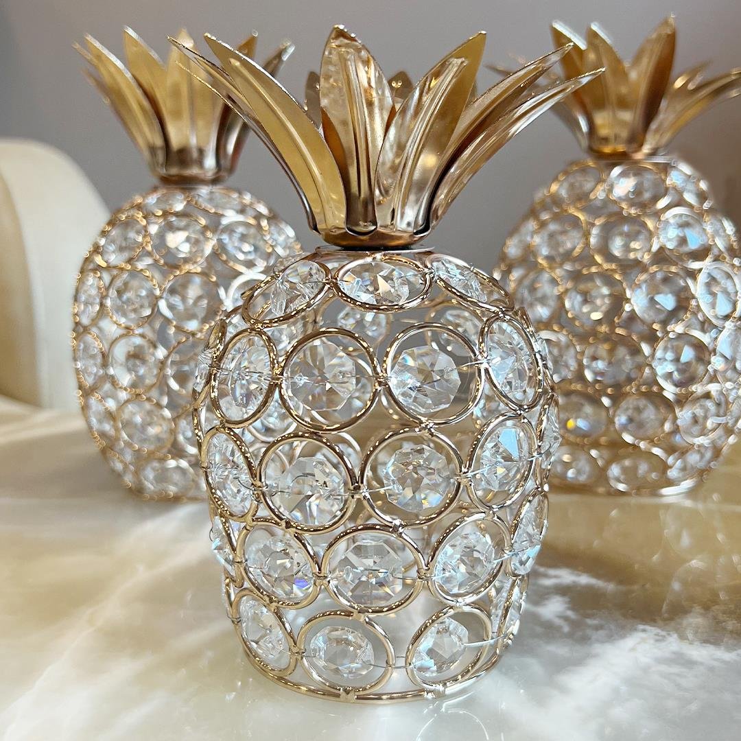 AksesuarOptigon 3 Lü Ananas Dekoratif Aksesuar - Gold